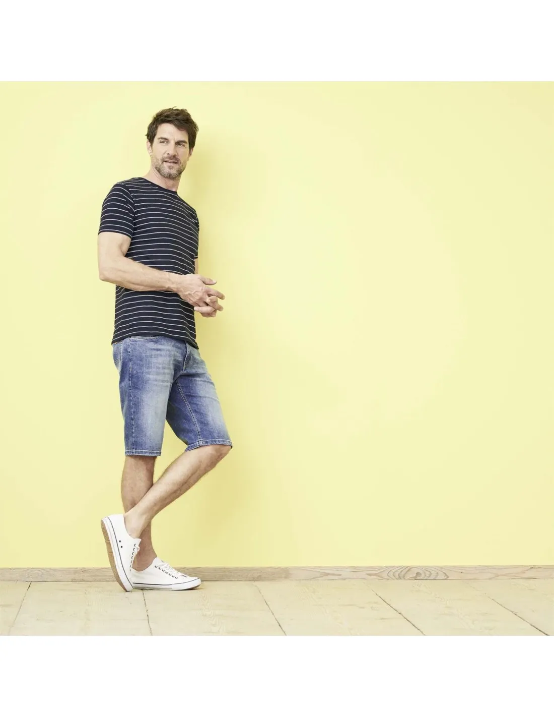 JEANS CORTI IN COTONE BIOLOGICO "IKARUS"