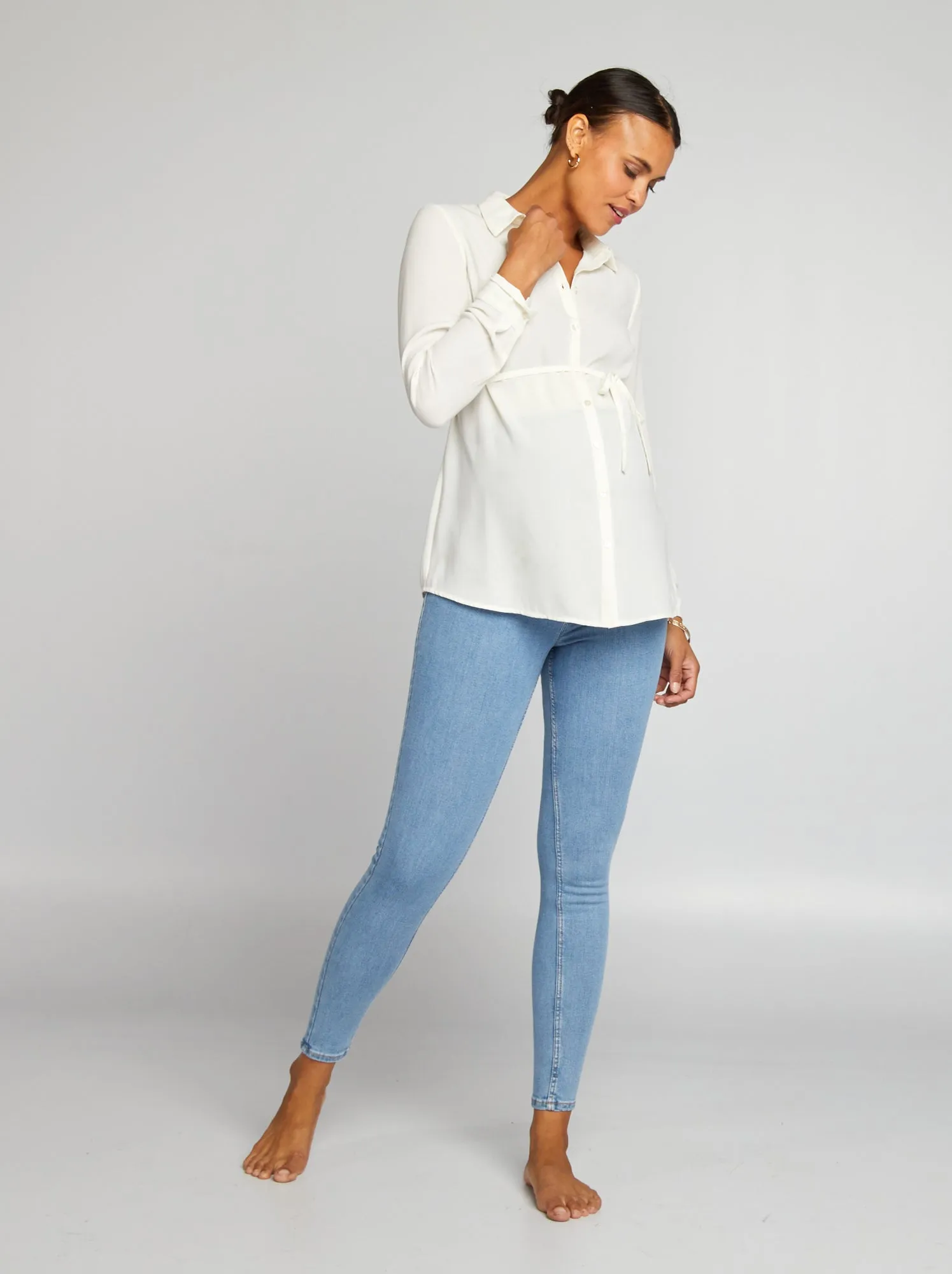 Jeans premaman superstretch - blu