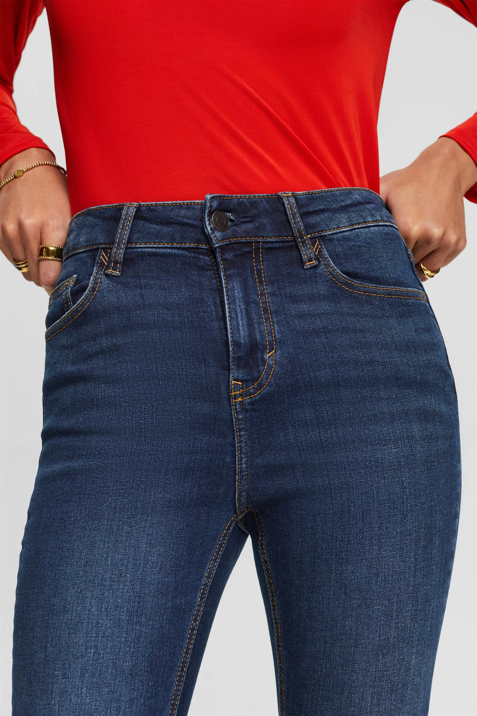 Jeans skinny a vita alta