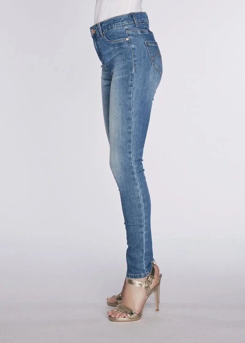 Jeans skinny in denim chiaro