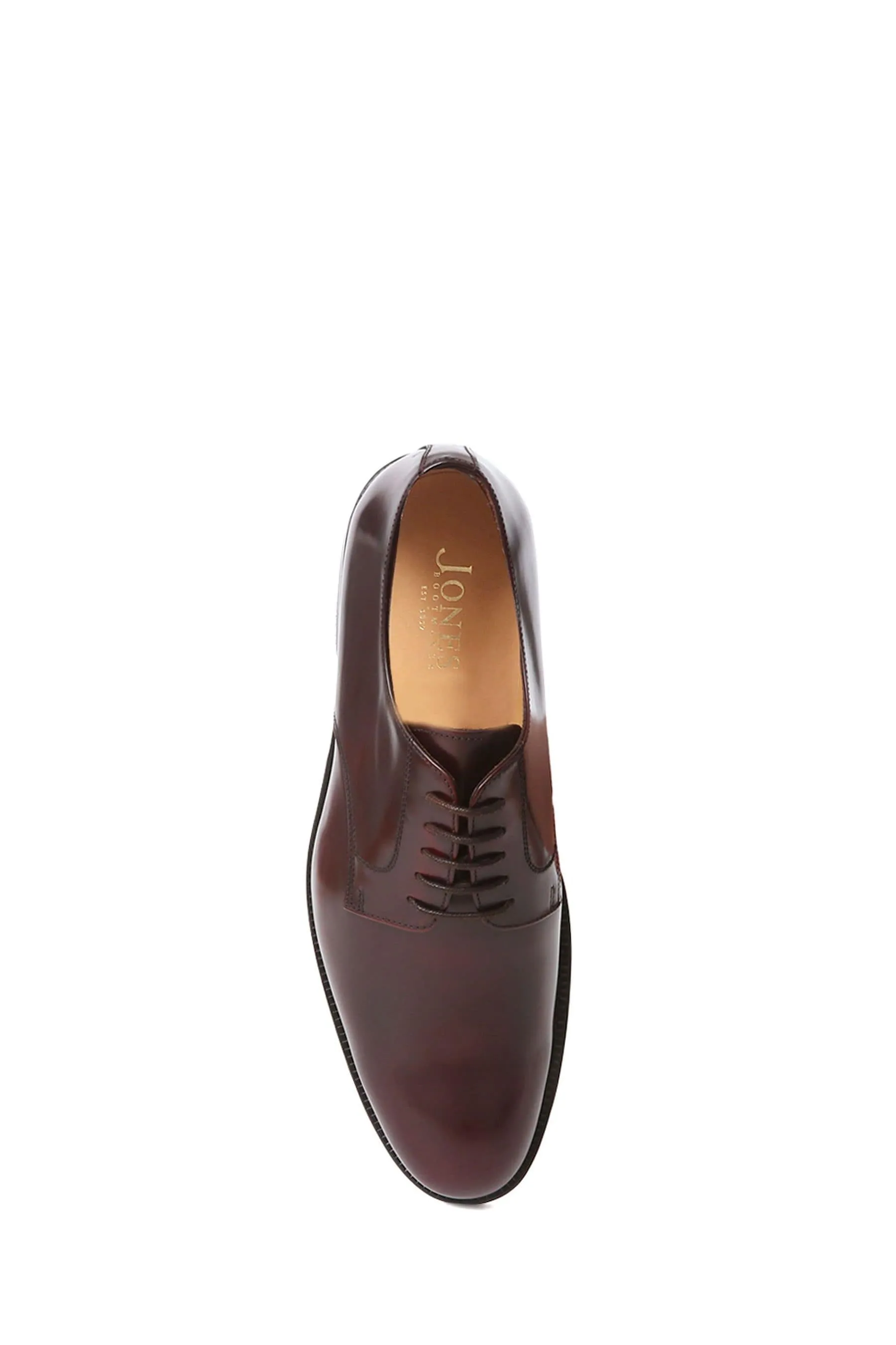 Jones Bootmaker Cambridge - Marrone Derby in pelle lucidata - Scarpe