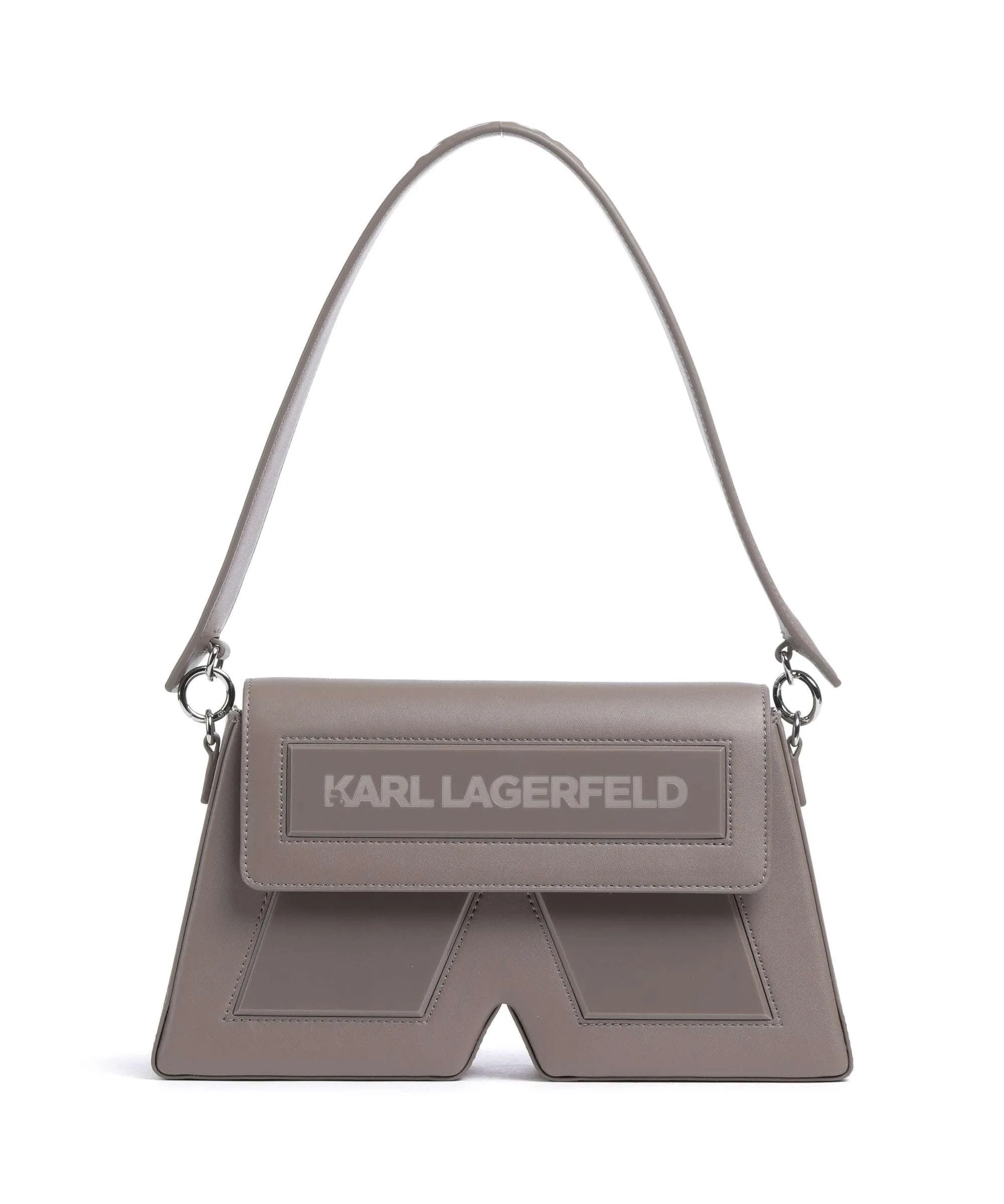  Karl Lagerfeld Ikon K Borsa a spalla pelle riciclato, poliuretano grigio  