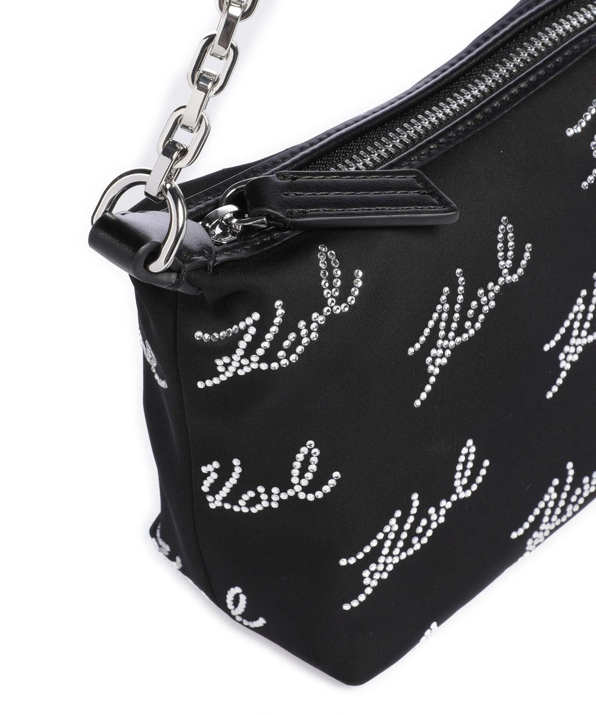  Karl Lagerfeld K/Evening Borsa a spalla poliestere, pelle sintetica nero  