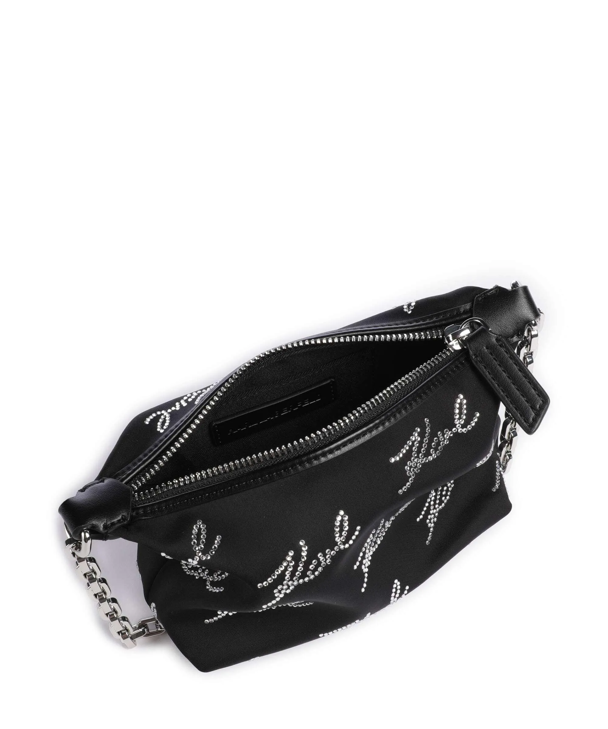 Karl Lagerfeld K/Evening Borsa a spalla poliestere, pelle sintetica nero  