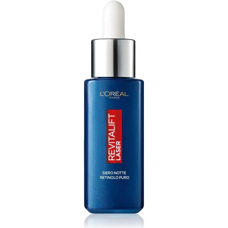 L'ORÉAL PARIS AA269801 SIERO NOTTE REVITALIFT LASER X3, AZIONE ANTIRUGHE ANTI-ETÀ CON RETINOLO PURO, 30 ML