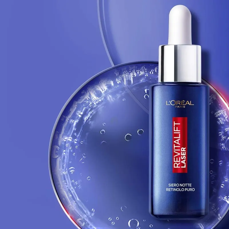 L'ORÉAL PARIS AA269801 SIERO NOTTE REVITALIFT LASER X3, AZIONE ANTIRUGHE ANTI-ETÀ CON RETINOLO PURO, 30 ML