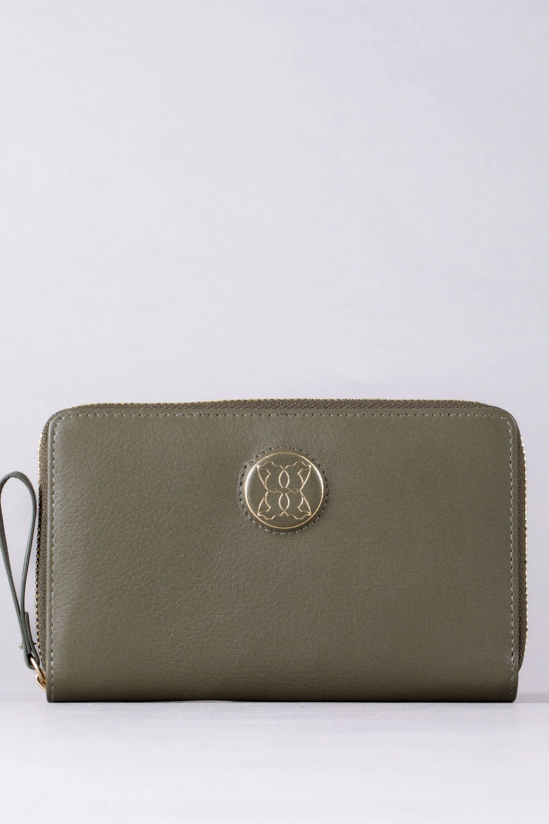 Lakeland Leather Large Icon Embossed Zip Purse    