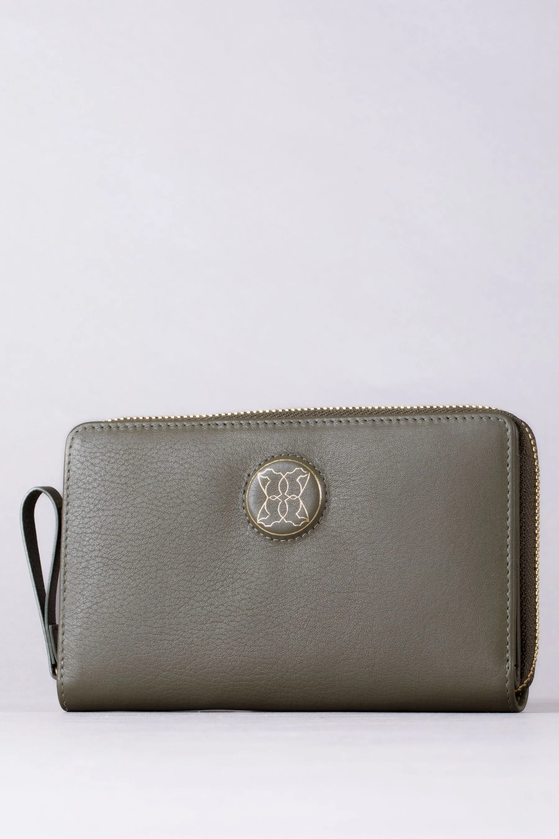 Lakeland Leather Large Icon Embossed Zip Purse    