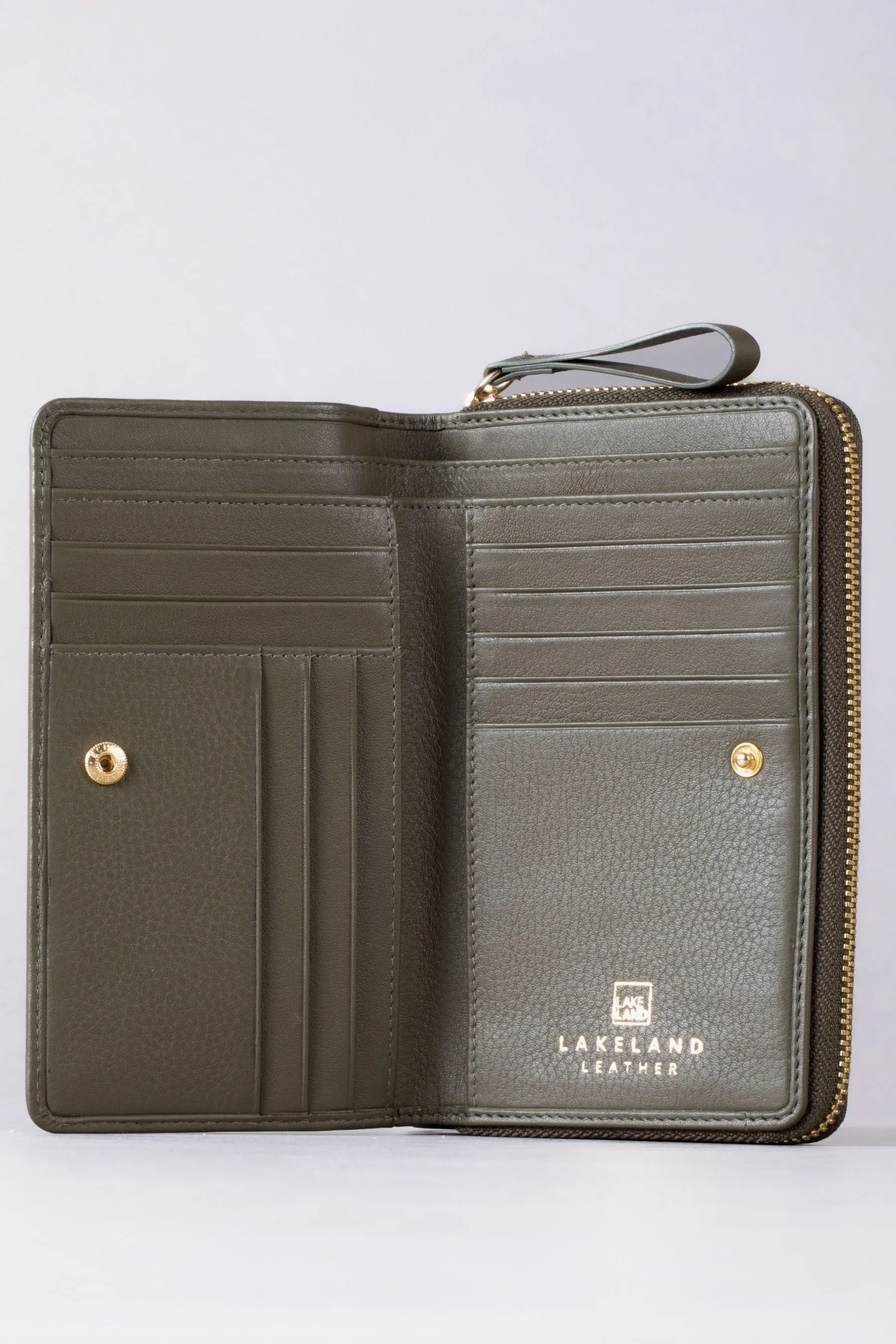 Lakeland Leather Large Icon Embossed Zip Purse    
