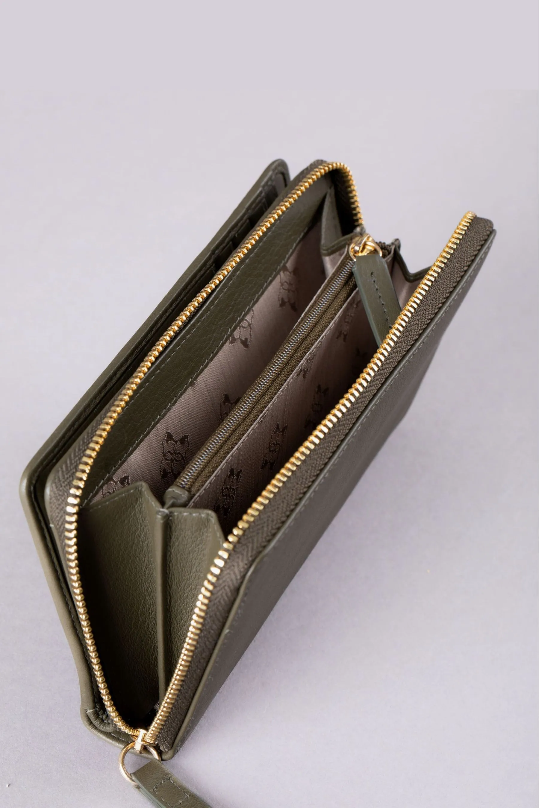 Lakeland Leather Large Icon Embossed Zip Purse    