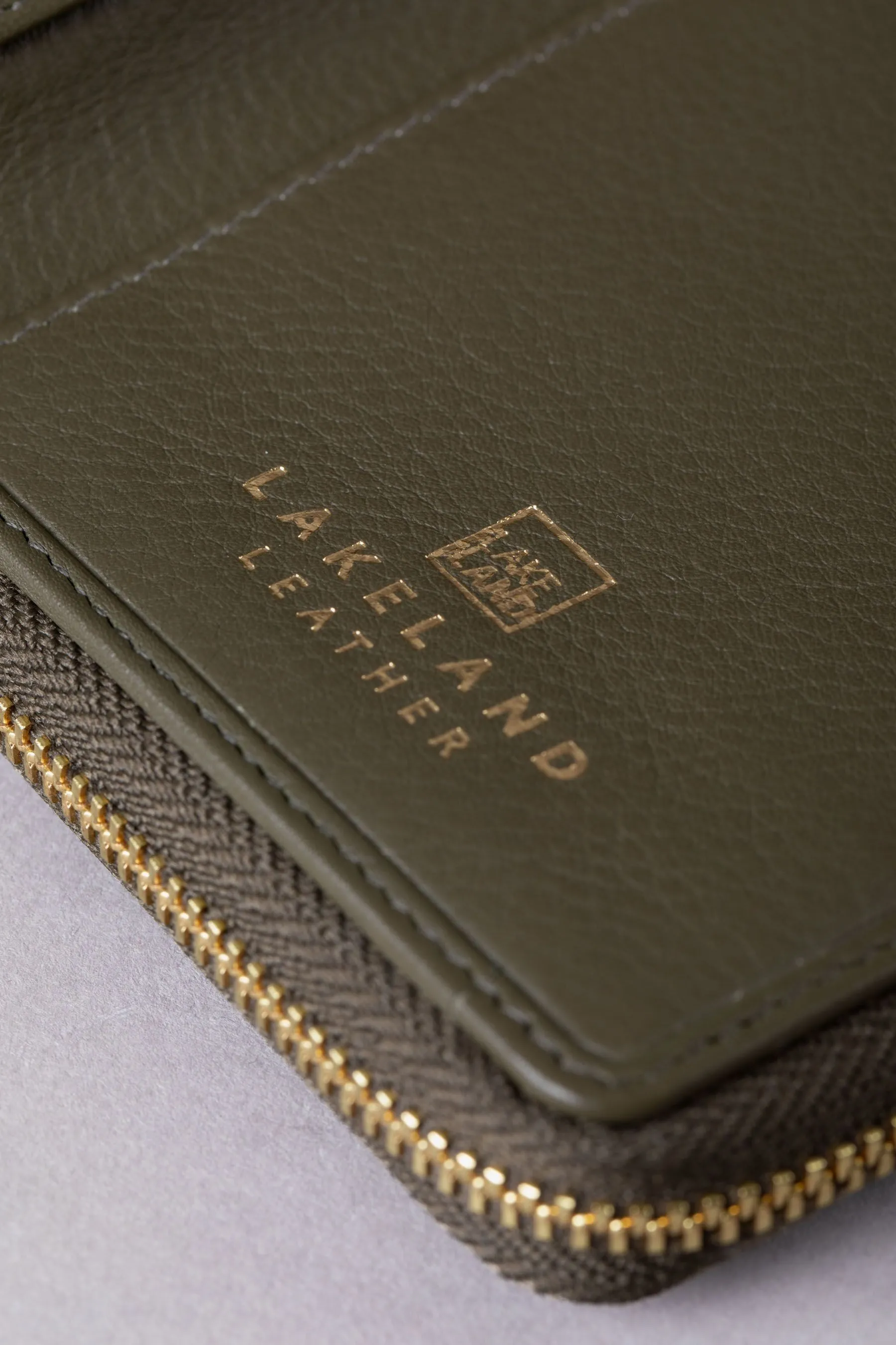 Lakeland Leather Large Icon Embossed Zip Purse    