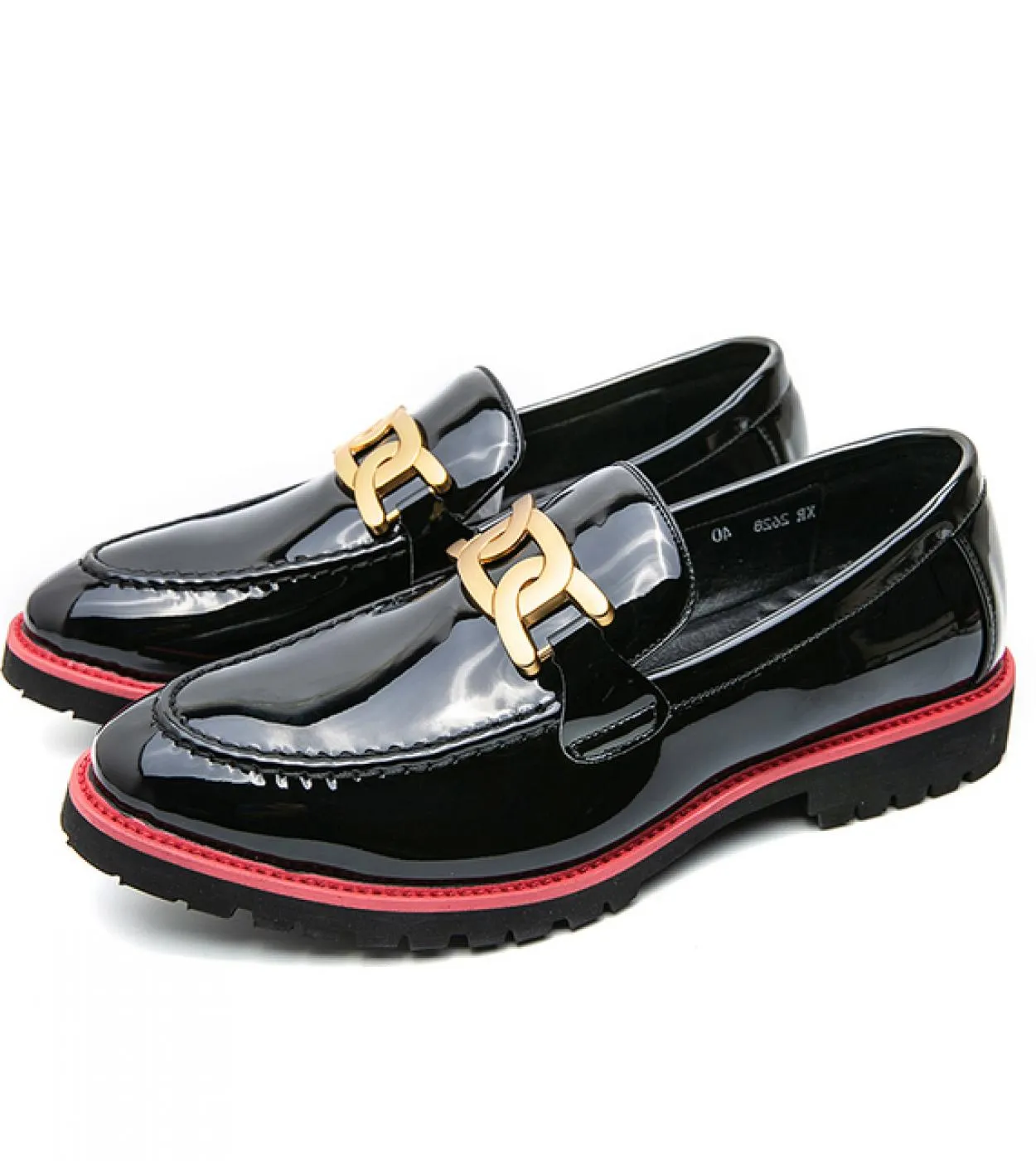 Leather Designer Brand Luxury Men Casual Office Bussiness Stylist Mocassini neri Mocassini da uomo Abito da sposa italiano Mal