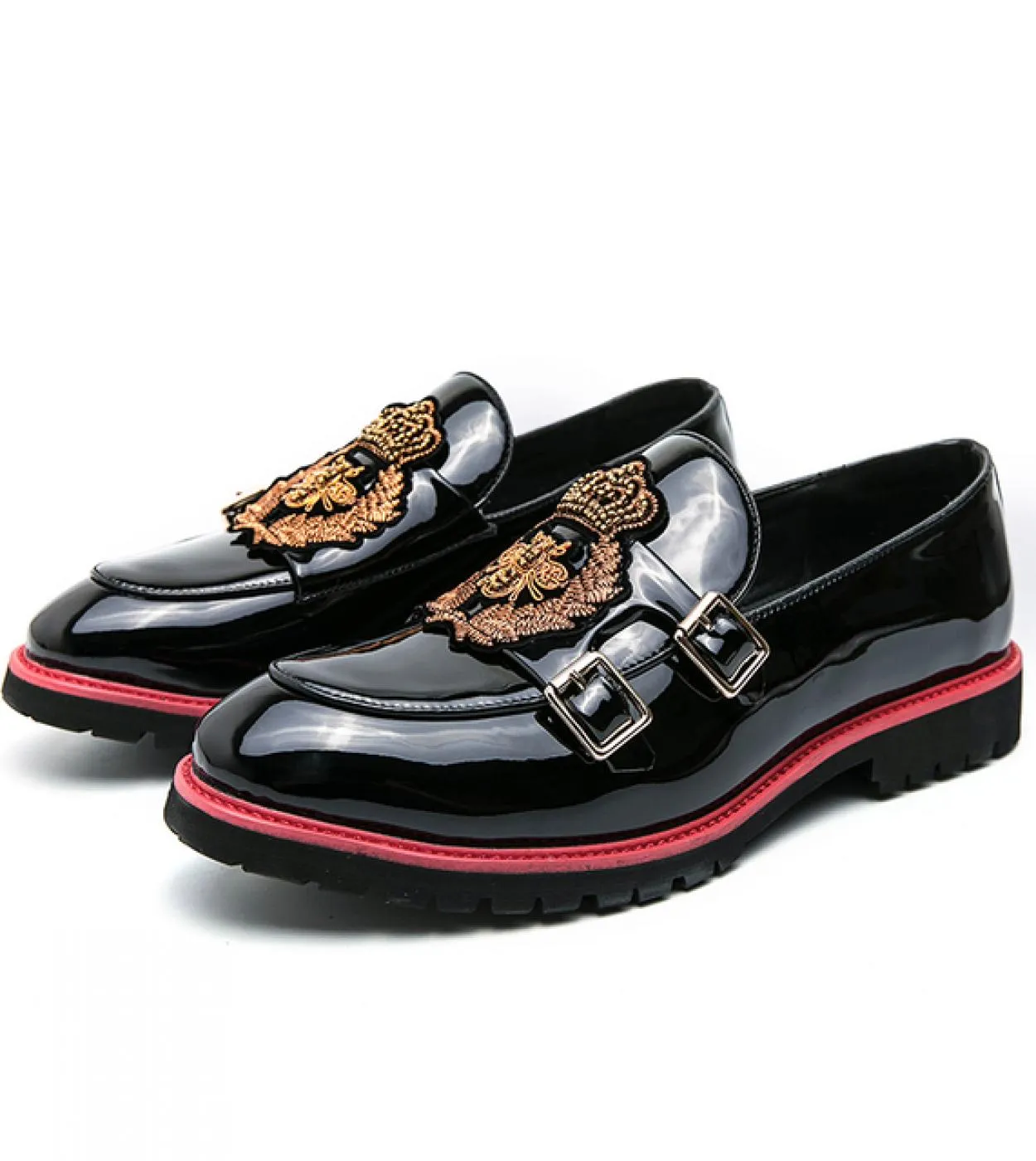 Leather Designer Brand Luxury Men Casual Office Bussiness Stylist Mocassini neri Mocassini da uomo Abito da sposa italiano Mal