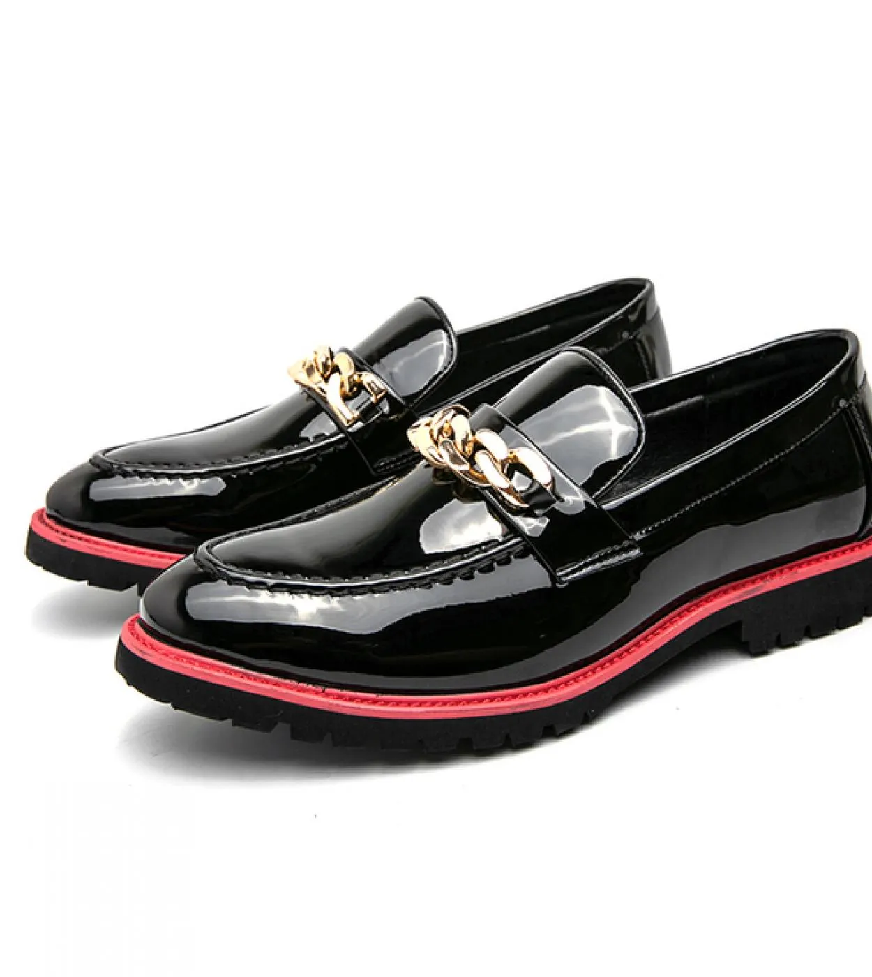 Leather Designer Brand Luxury Men Casual Office Bussiness Stylist Mocassini neri Mocassini da uomo Abito da sposa italiano Mal