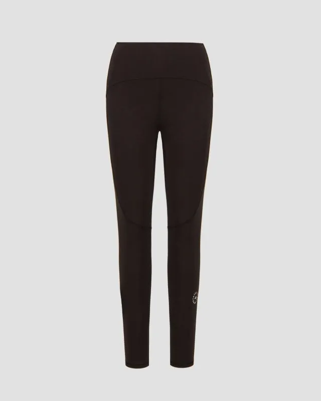 Leggings neri da donna Stella McCartney Asmc Tst 7/8