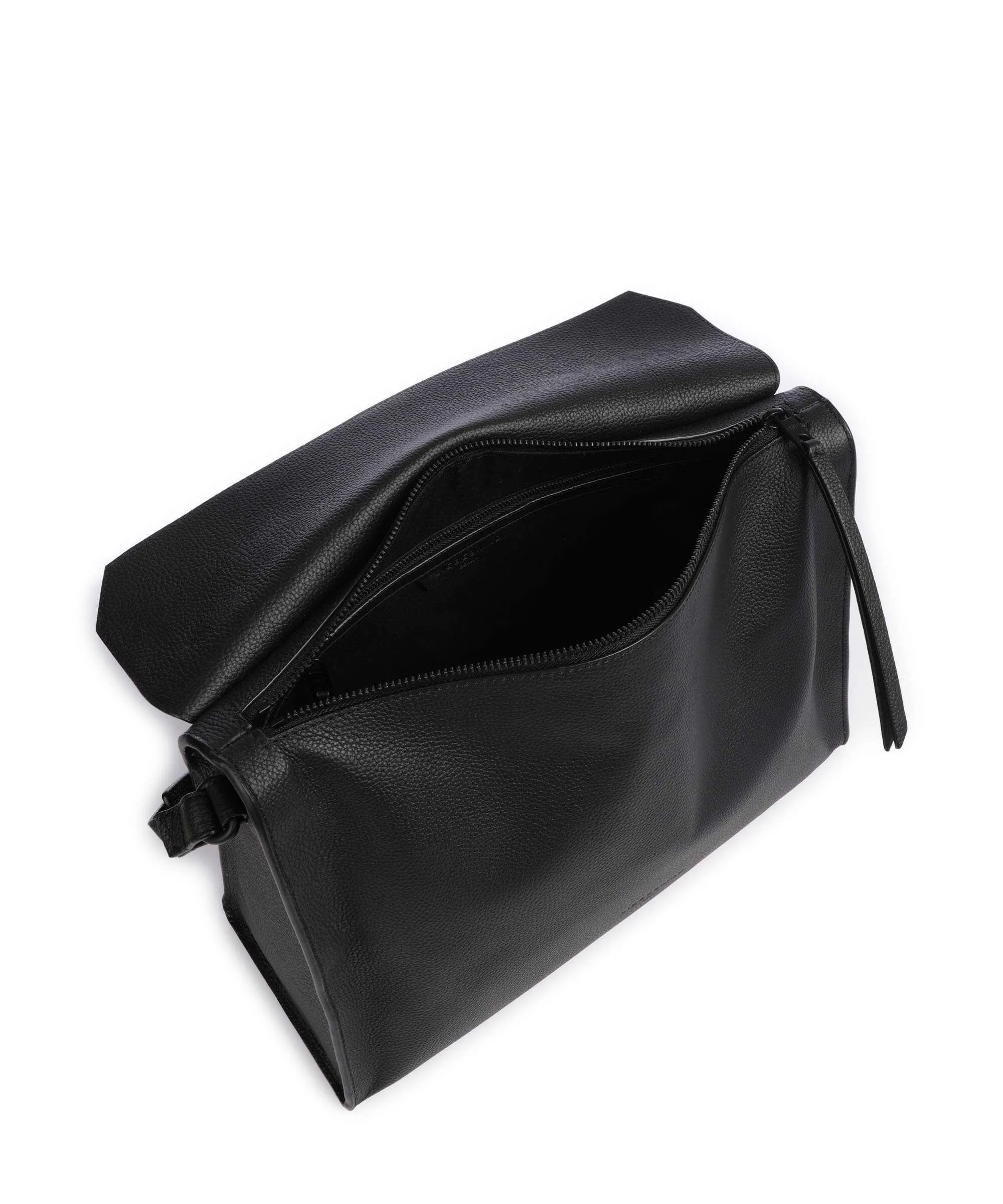  Liebeskind Lora Small Pebble M Borsa a spalla pelle di vacchetta grana nero  