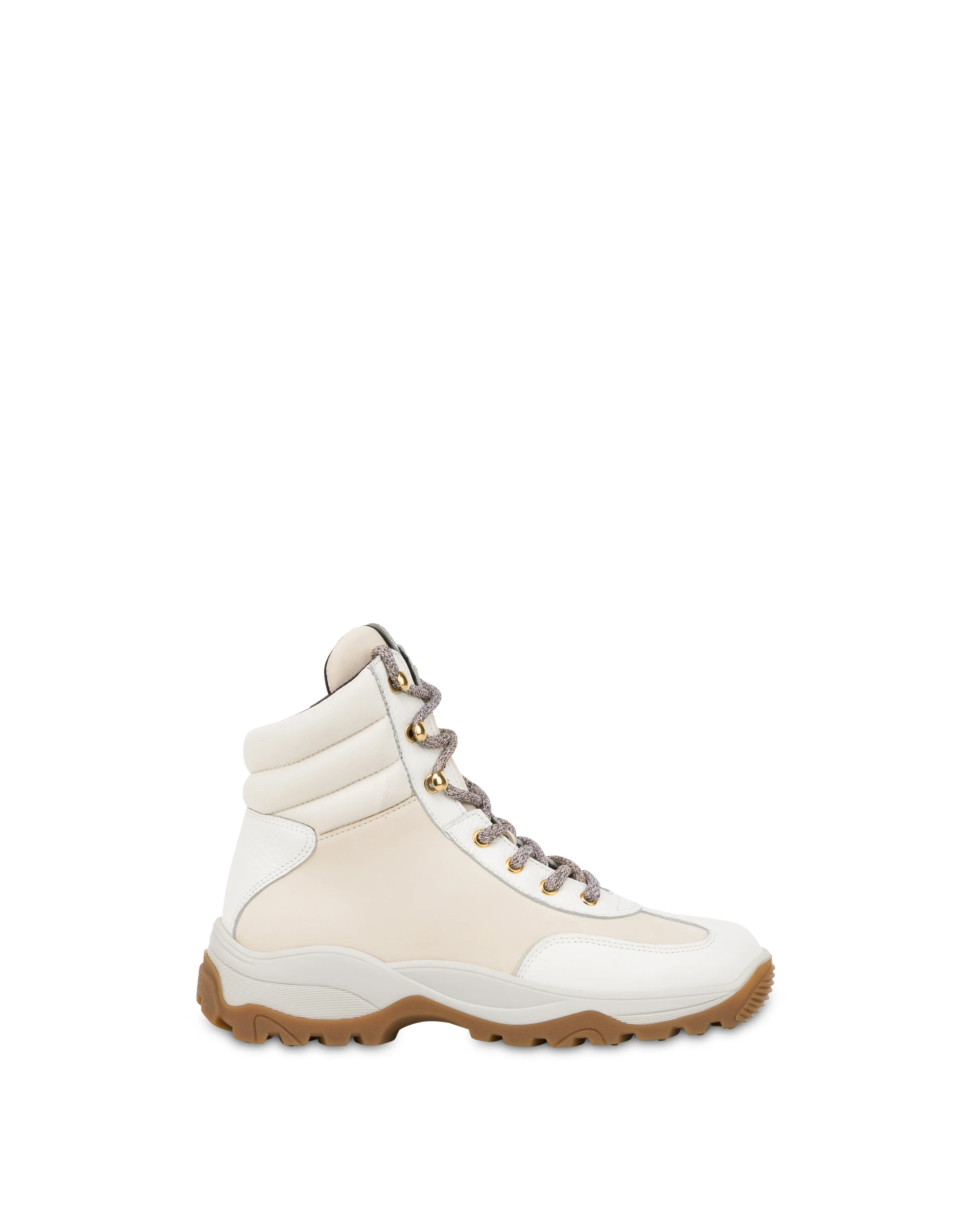     Linea Pollini Pedule Alte In Nabuk E Vitello Ice Cracker Ghiaccio/ghiaccio