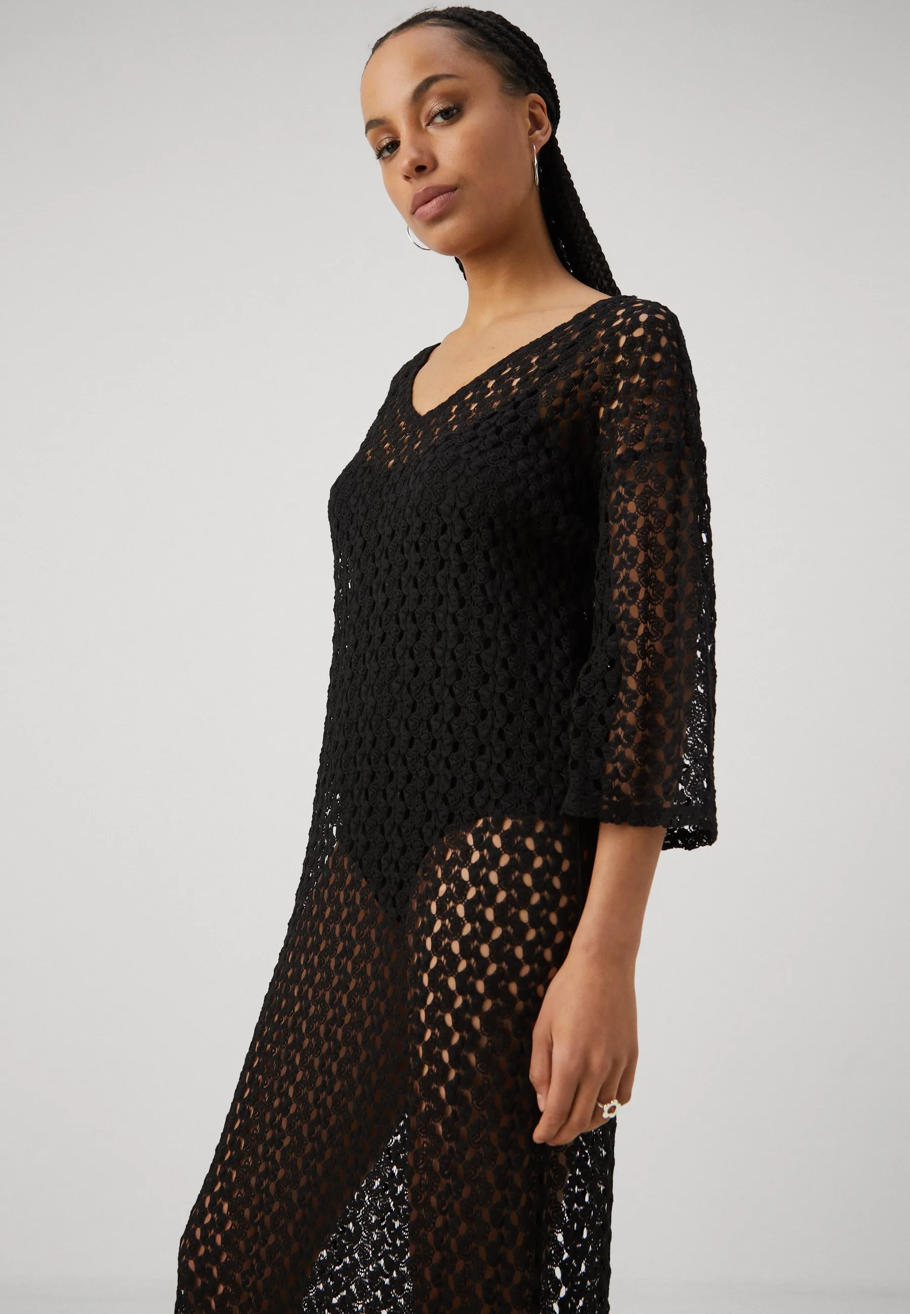 LION 3/4 V NECK  - Vestito lungo