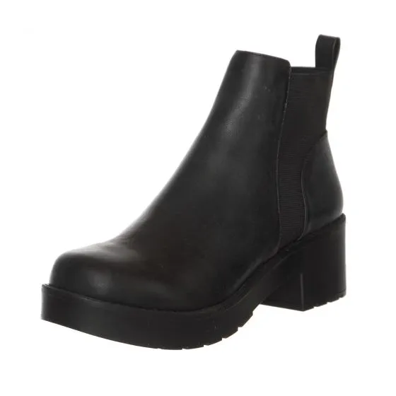 LIPSTICK Womens Exxtra Boots - Black - Stivaletti alla Caviglia Donna Neri    