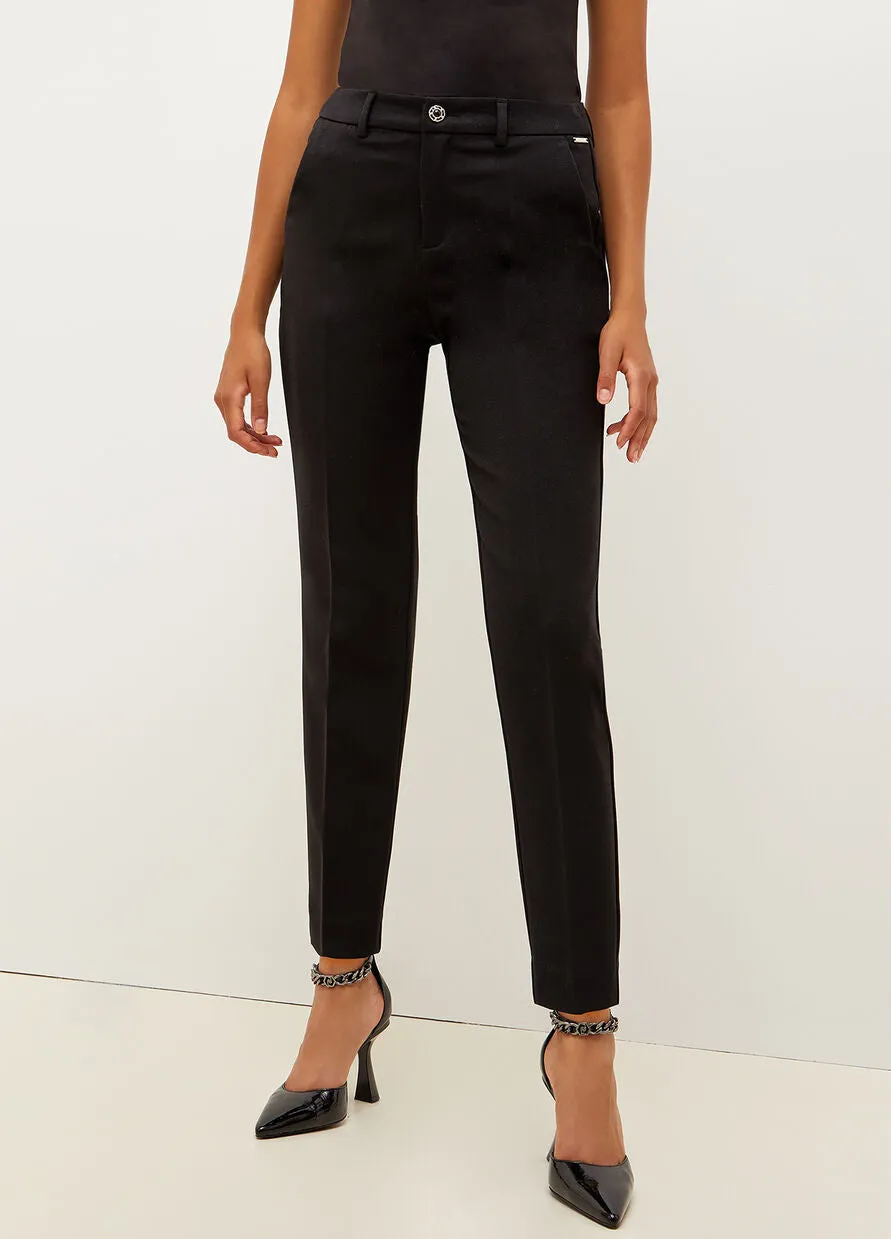 Liu Jo Twill Chino Trousers / Black