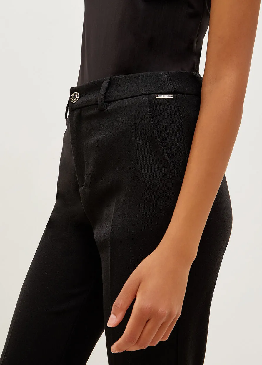 Liu Jo Twill Chino Trousers / Black