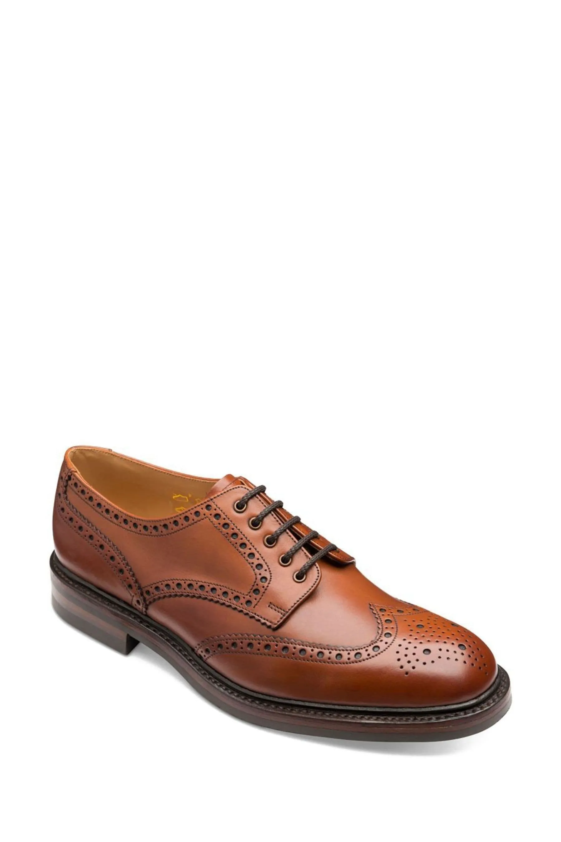 Loake - Chester - Scarpe brogue pesante in pelle di vitello brunito