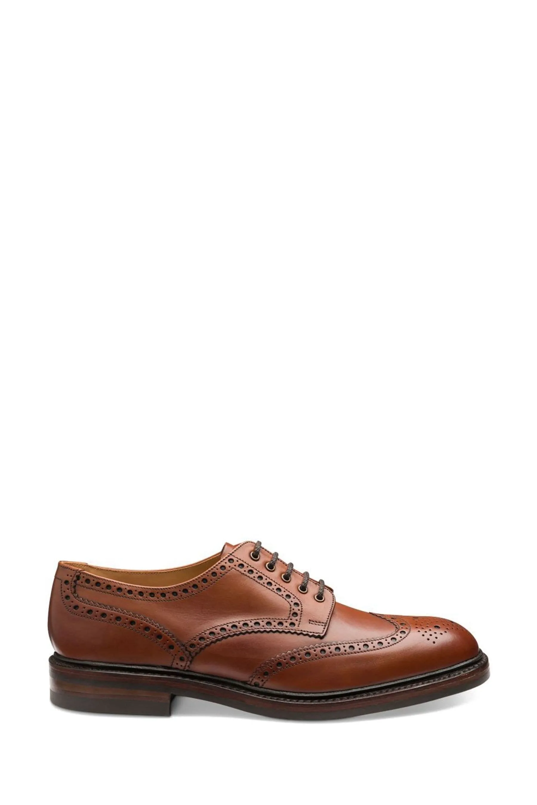 Loake - Chester - Scarpe brogue pesante in pelle di vitello brunito