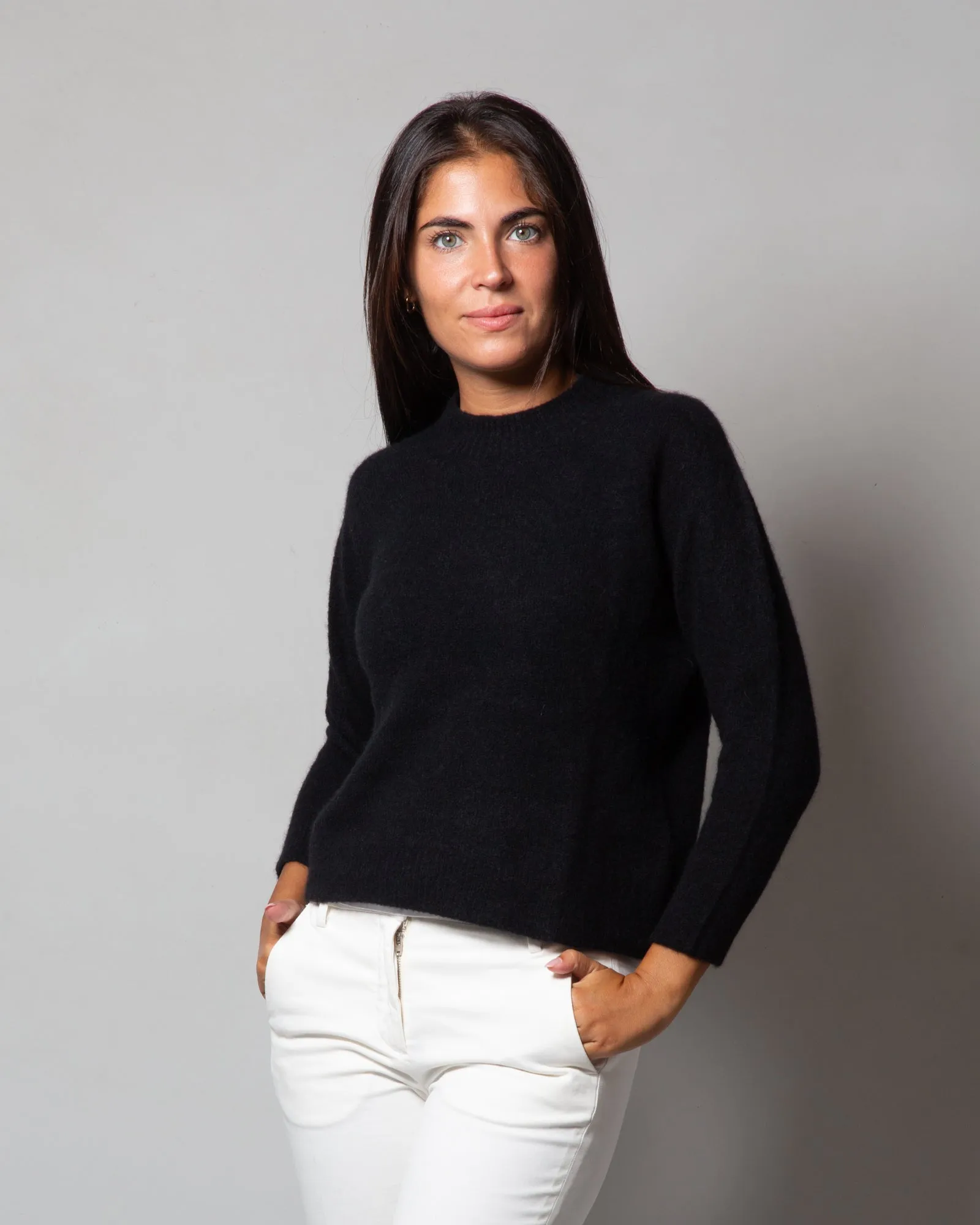 Lupetto in cashmere e seta