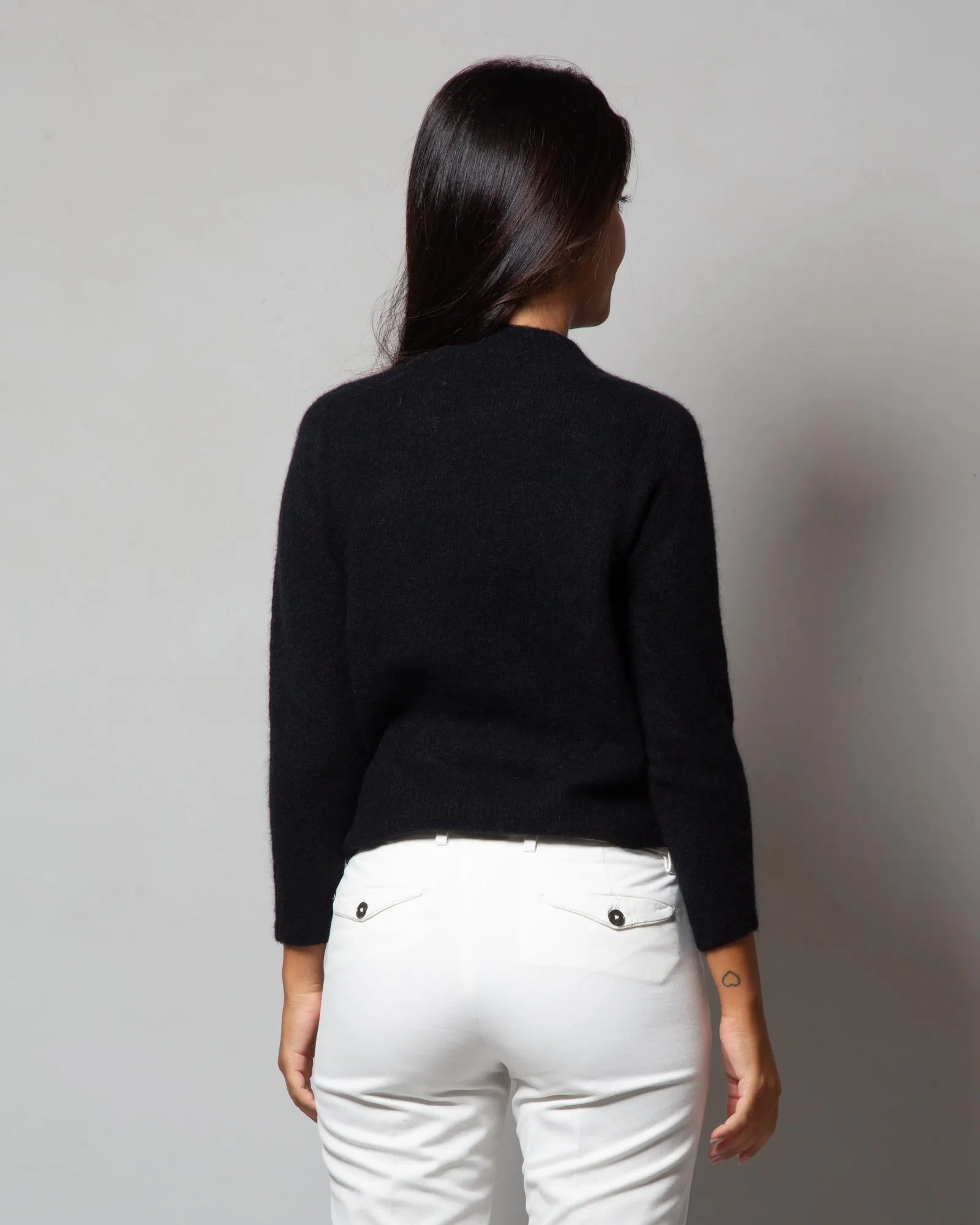 Lupetto in cashmere e seta