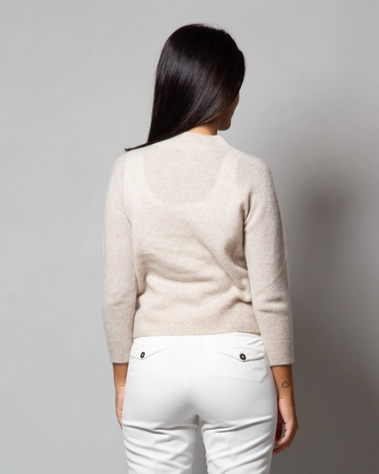 Lupetto in cashmere e seta