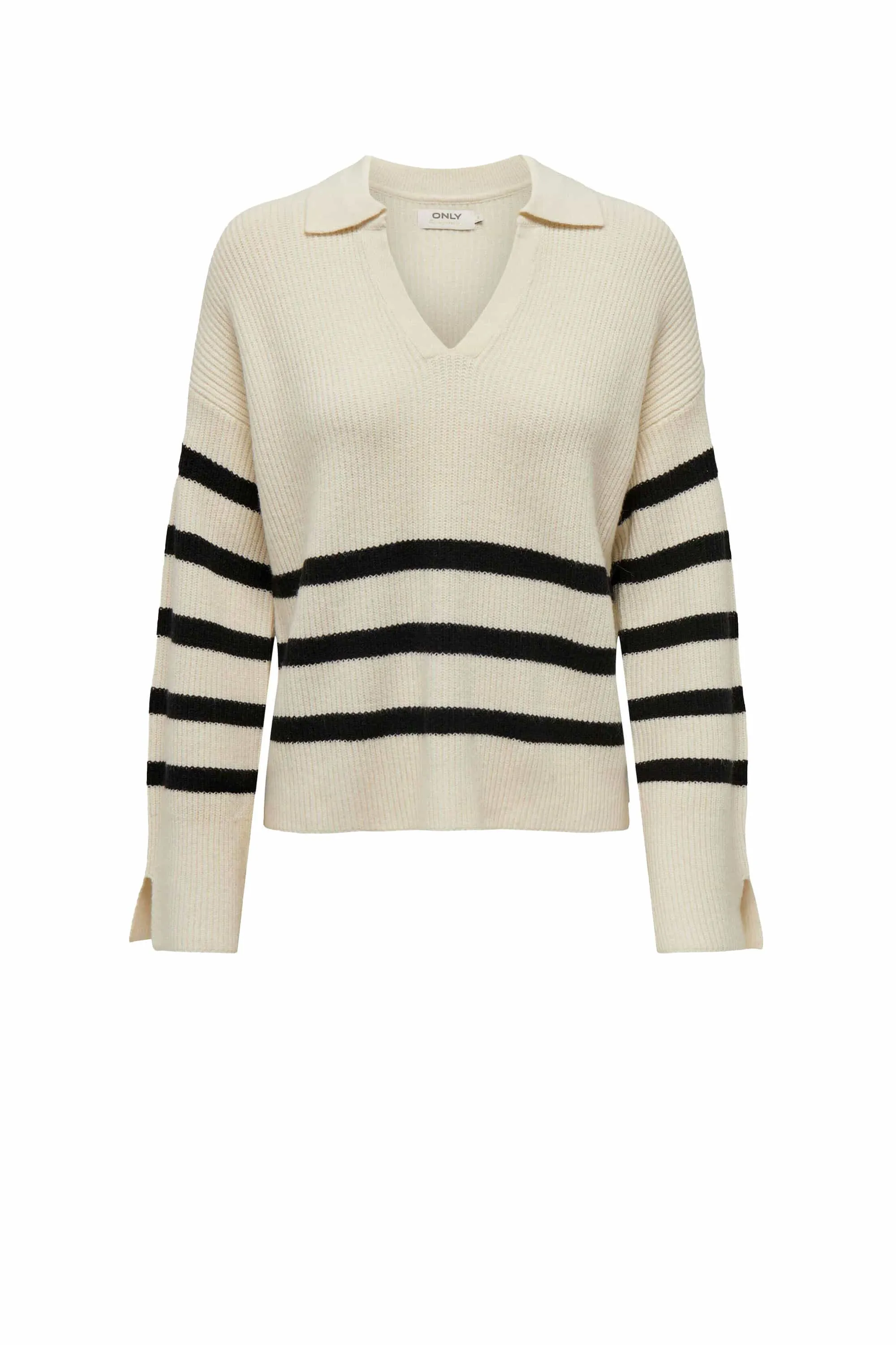         MAGLIA ONLMONNA LS SPLIT NECK COLLAR KNT
