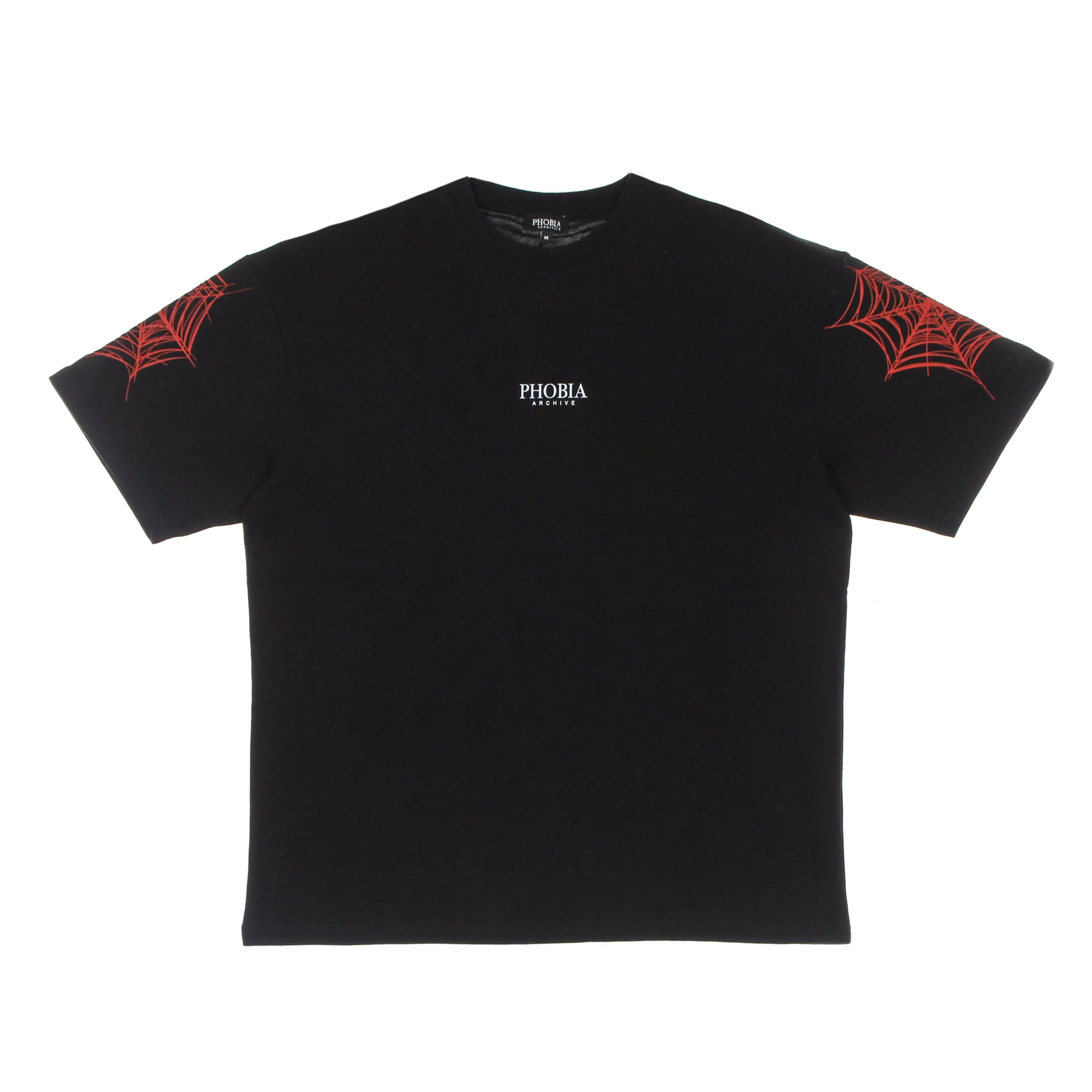 Maglietta Uomo Cobweb Print Tee Black/red