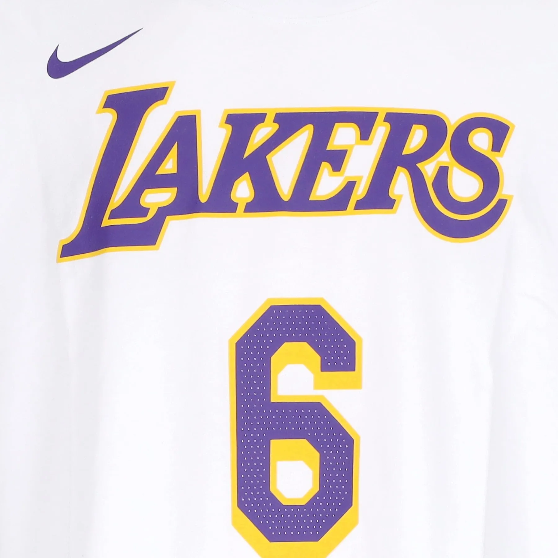 Maglietta Uomo Nba Essential Tee No 6 Lebron James Loslak White