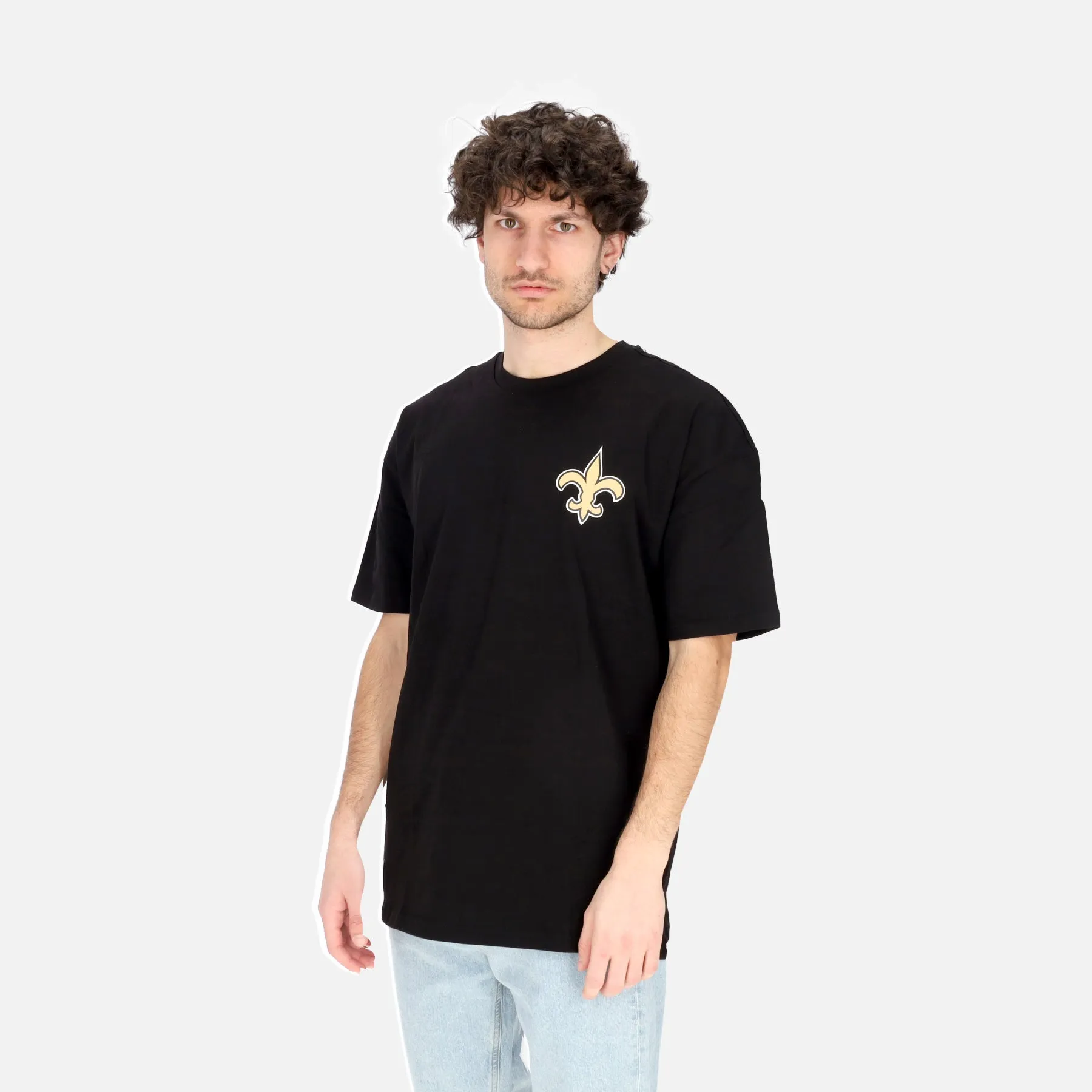 Maglietta Uomo Nfl Drop Shoulder Oversize Tee Neosai Black/vice Cream