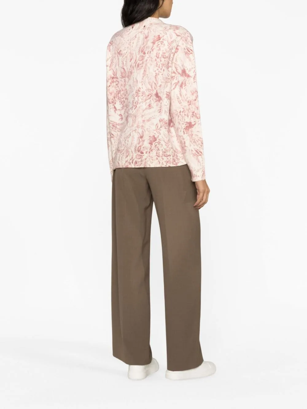 Maglione a girocollo multicolore - donna