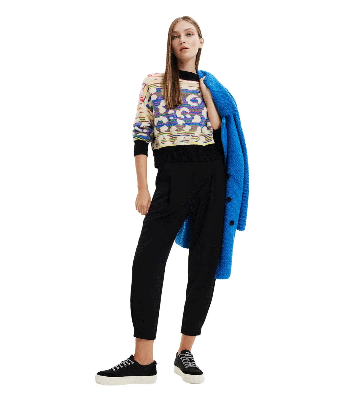 Maglione a righe Donna Desigual