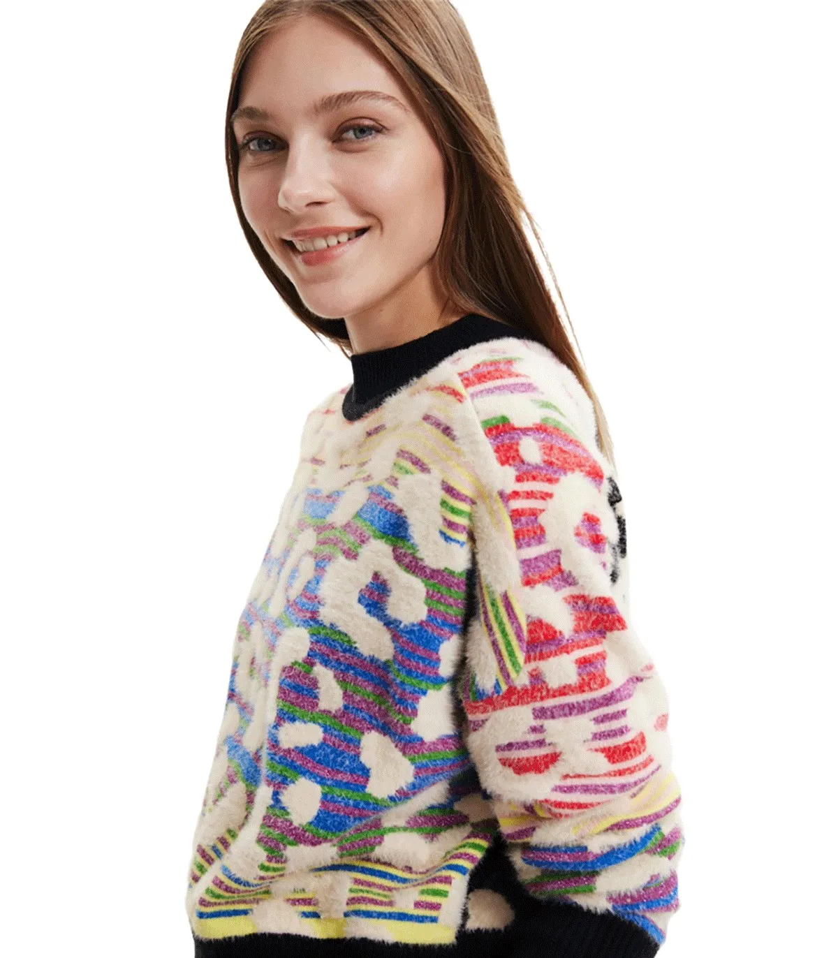 Maglione a righe Donna Desigual