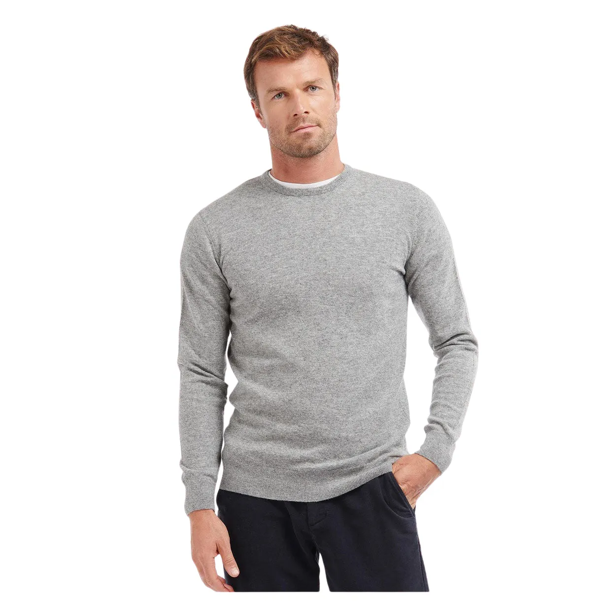 Maglione Barbour Essential Grigio Melange