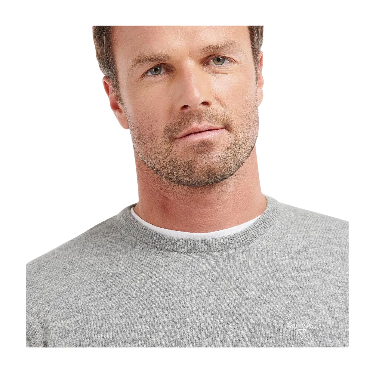 Maglione Barbour Essential Grigio Melange