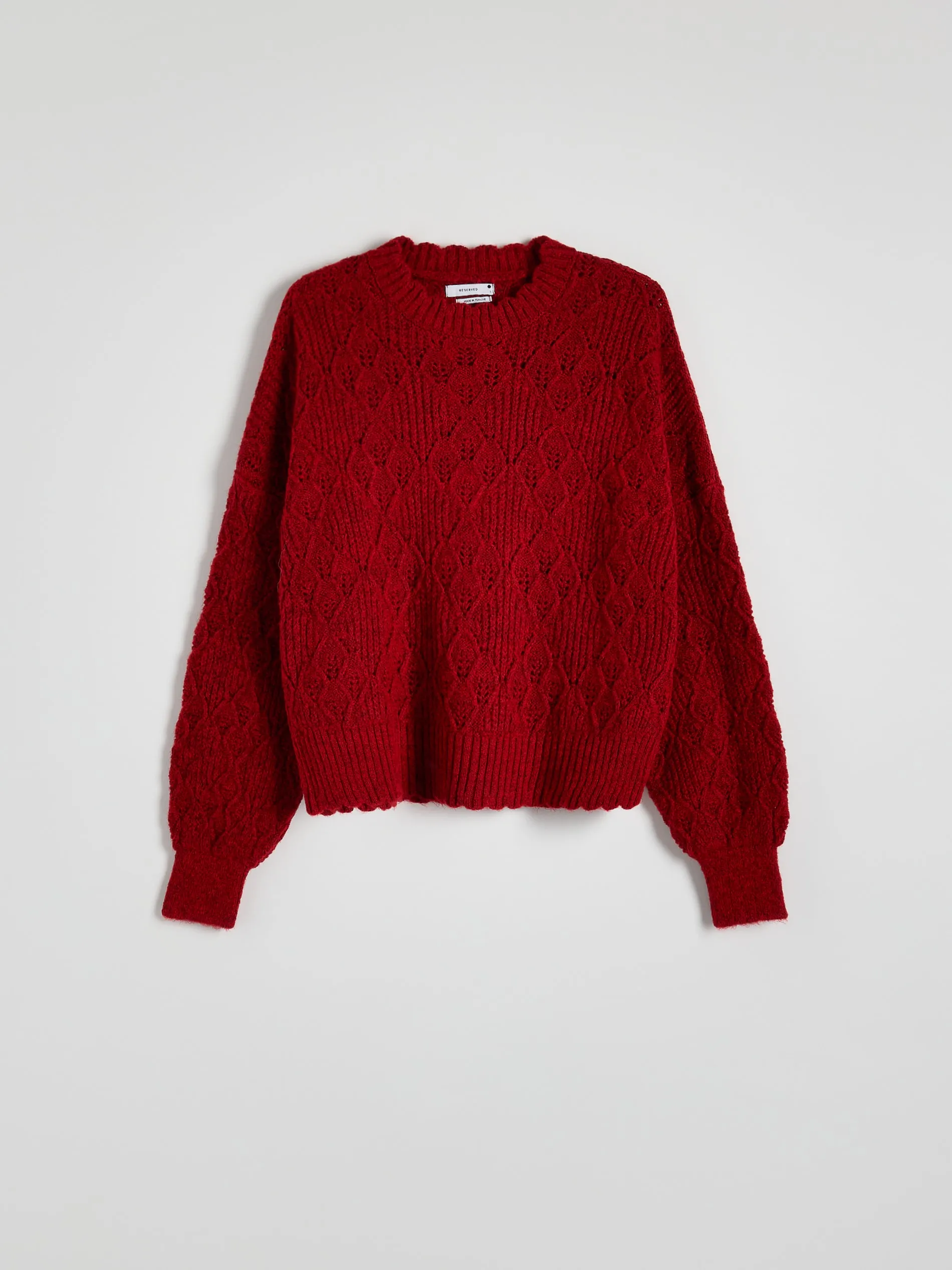 Maglione con motivo traforato