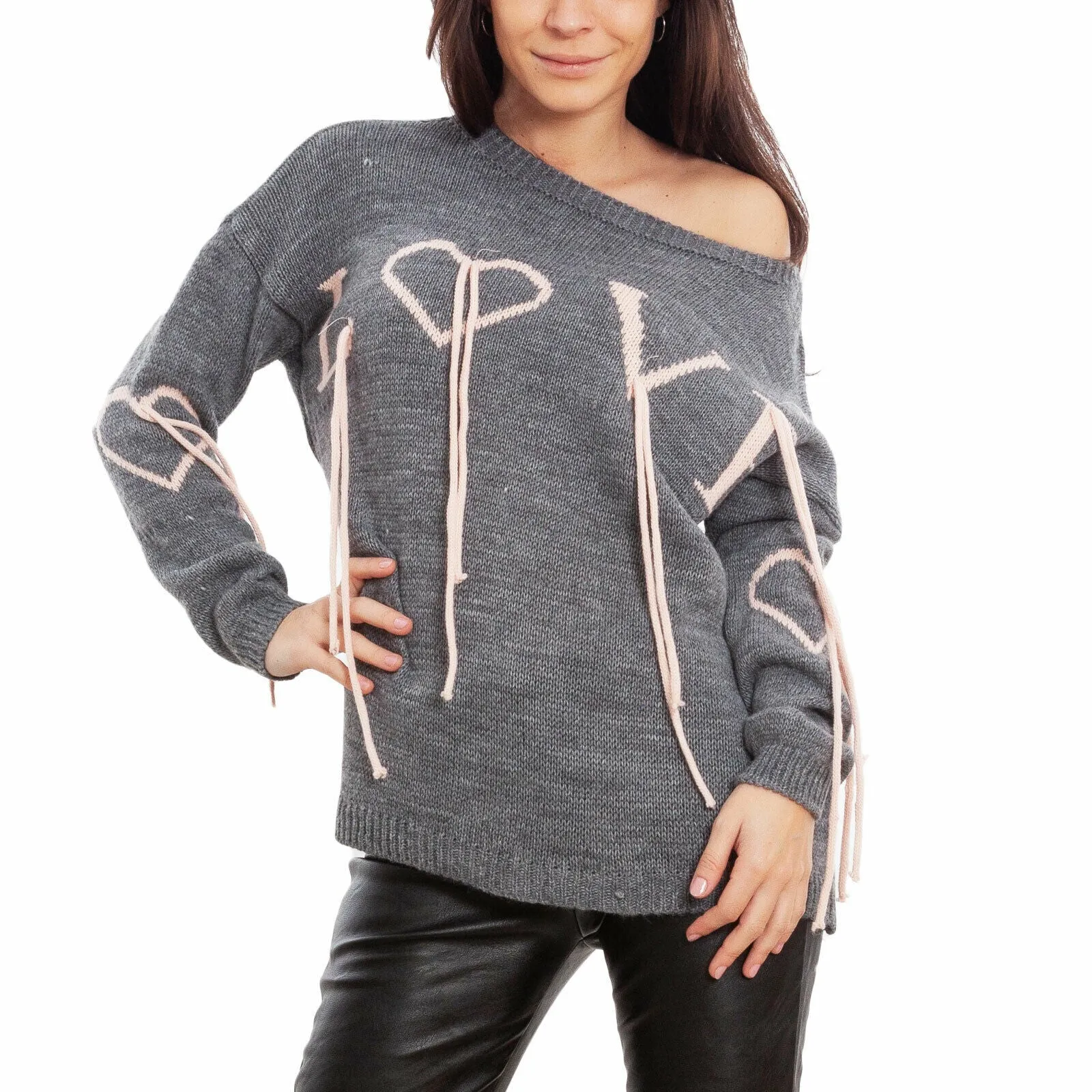 Maglione donna pullover LOVE VB-3290