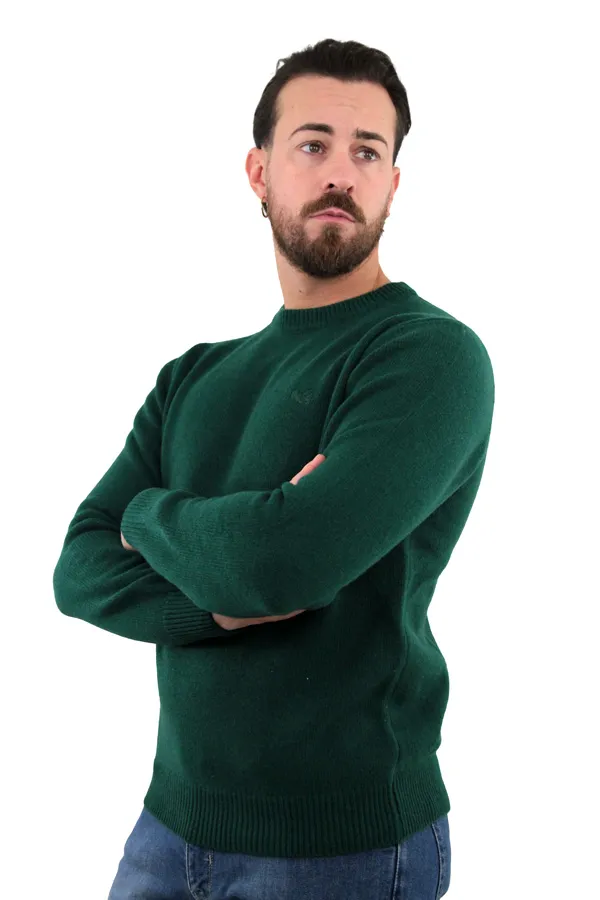 MAGLIONE GIROCOLLO ANDREA VERDE 