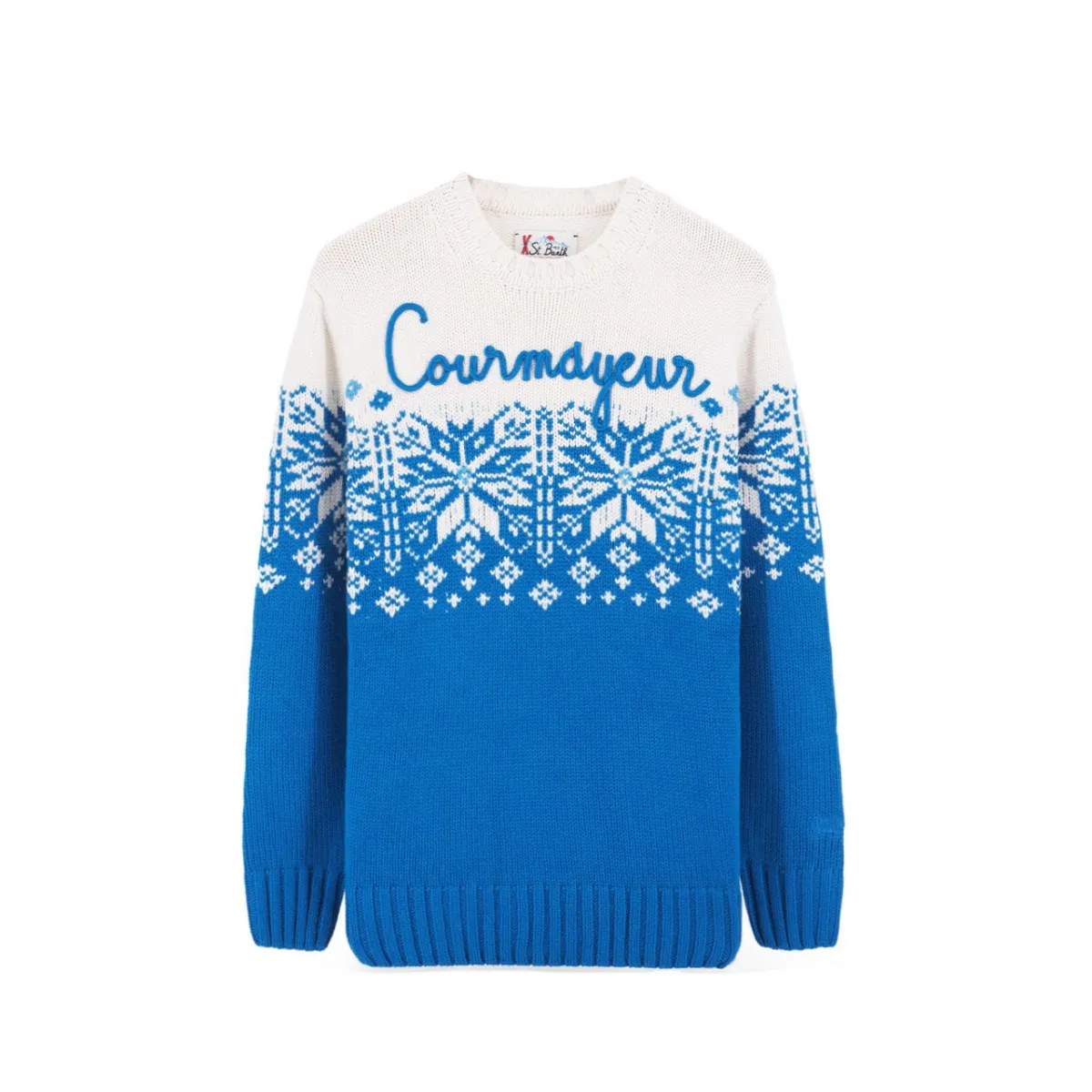 Maglione Girocollo Con Ricamo Courmayeur