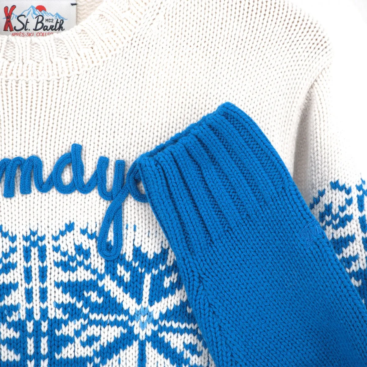 Maglione Girocollo Con Ricamo Courmayeur