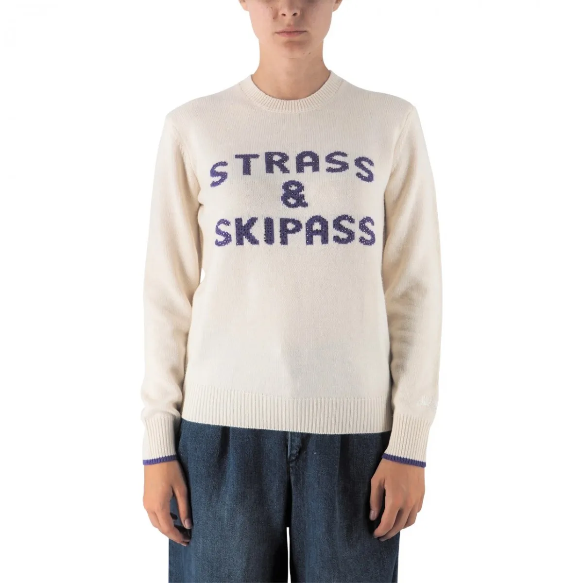 Maglione Girocollo Strass & Skipass