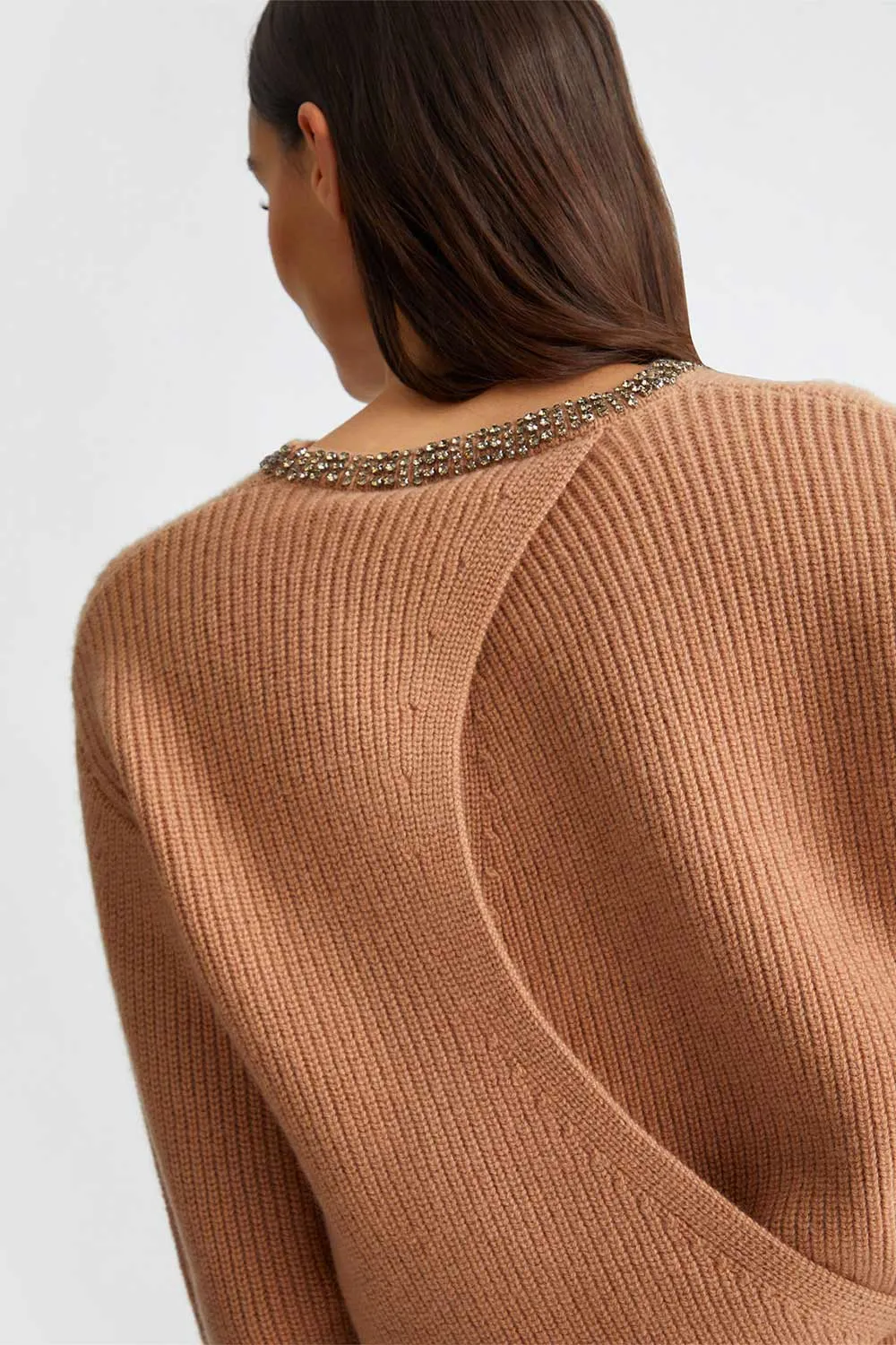 Maglione in Lana con Strass
