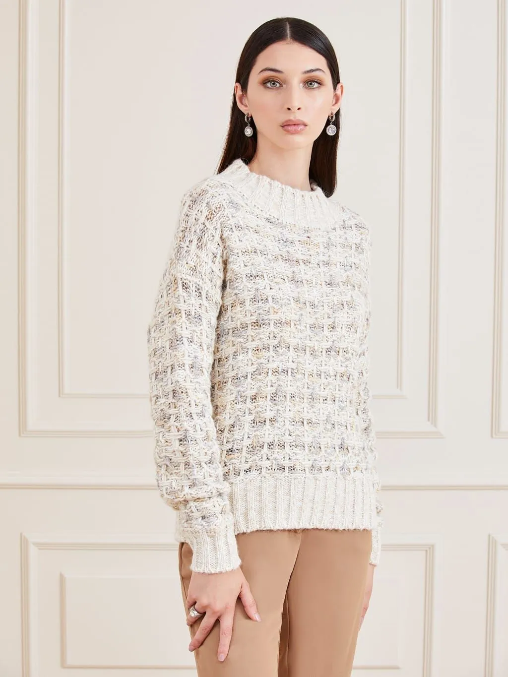 Maglione marciano in misto lana