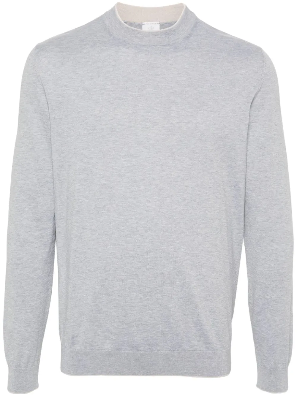 Maglione mélange in grigio - uomo
