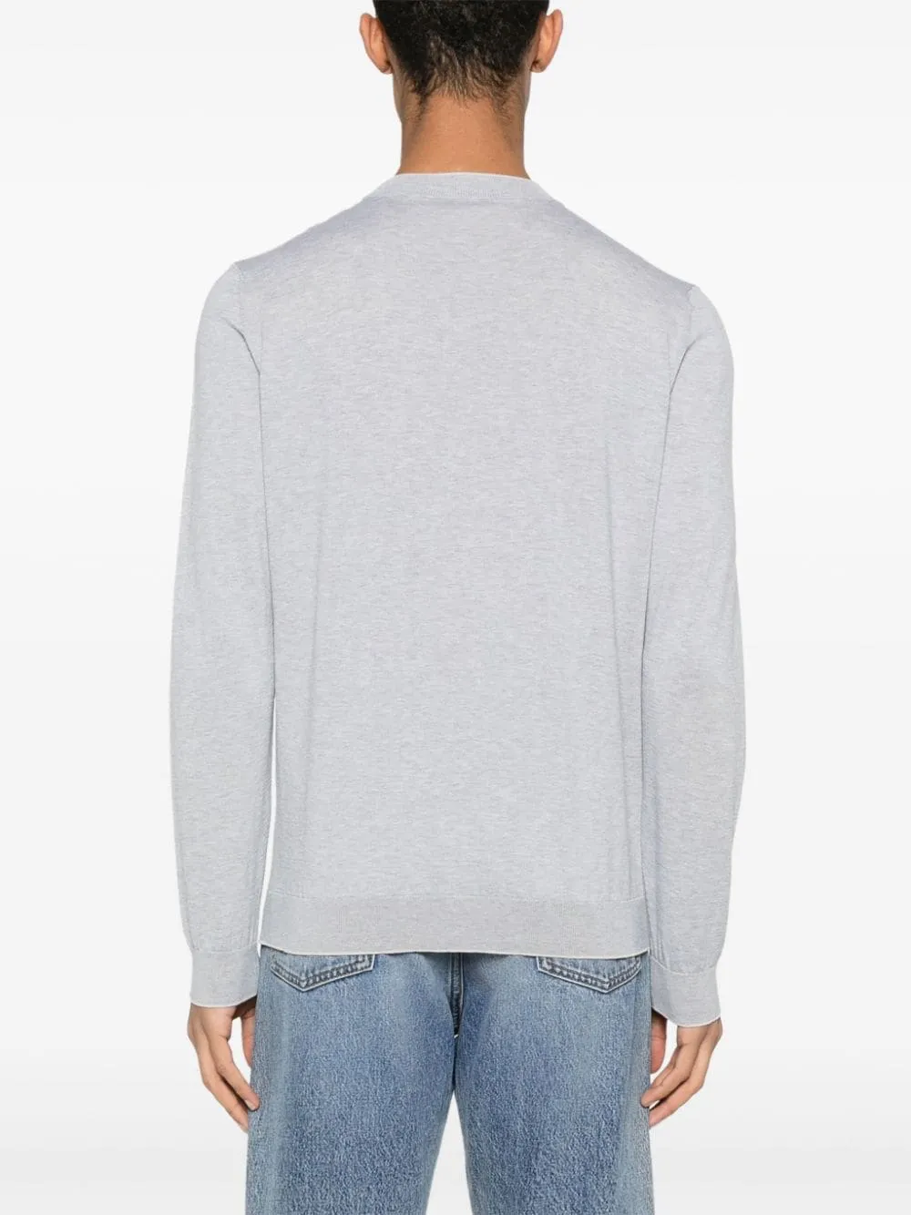 Maglione mélange in grigio - uomo