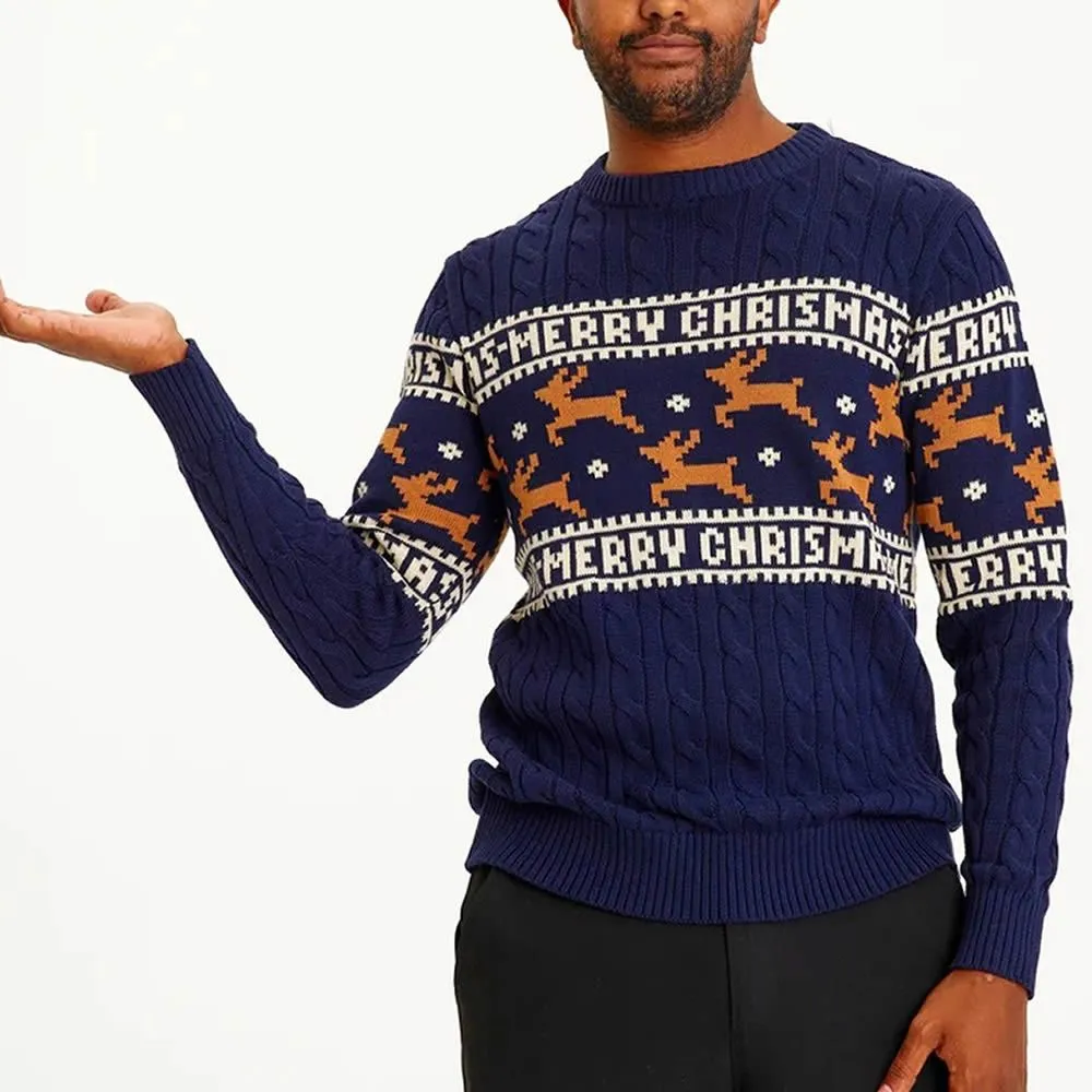 maglione natalizio the elegant christmas blue jule sweater 